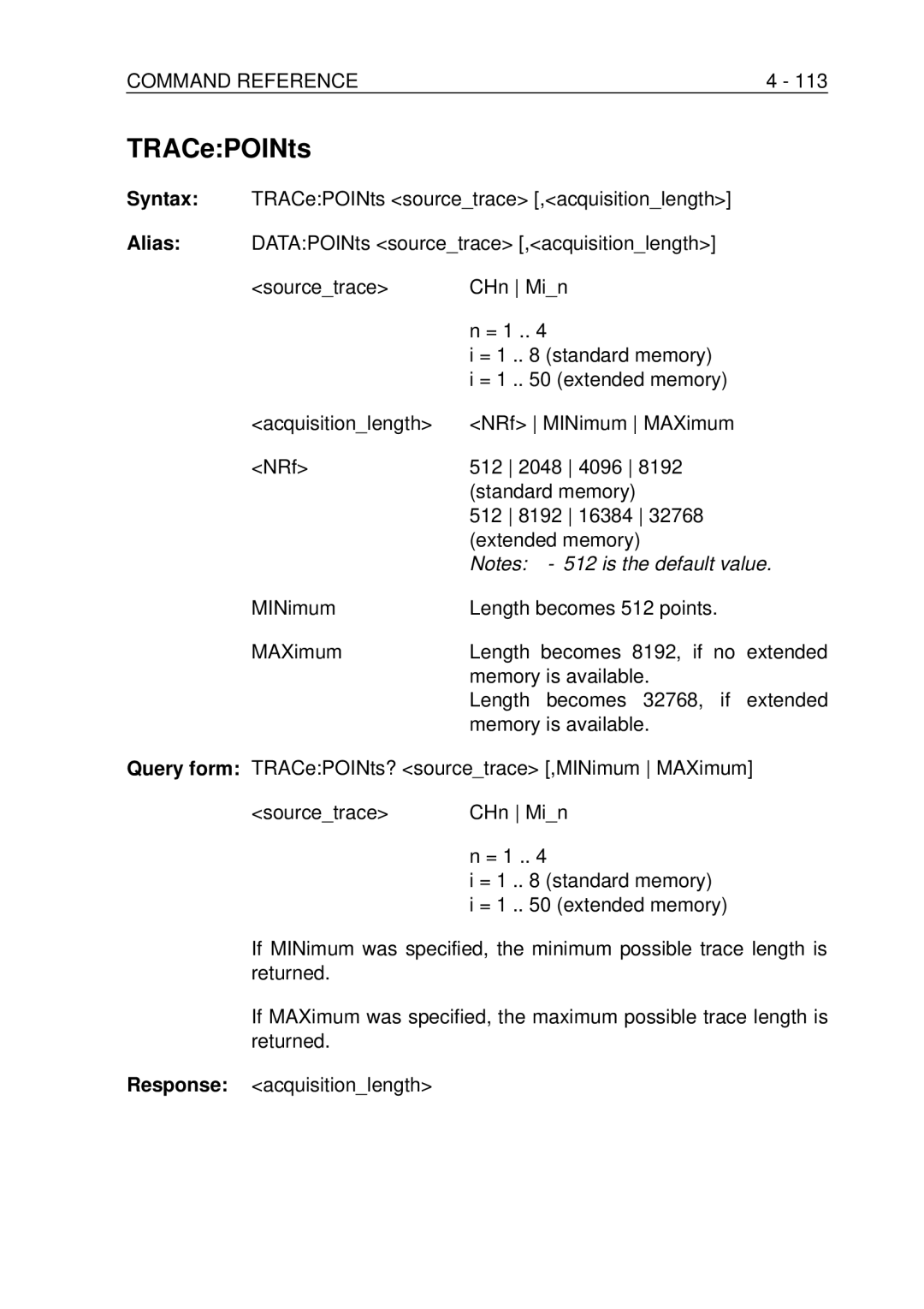 Fluke PM-3394B, PM-3380B, PM-3390B, PM-3370B, PM-3384B user manual TRACePOINts 