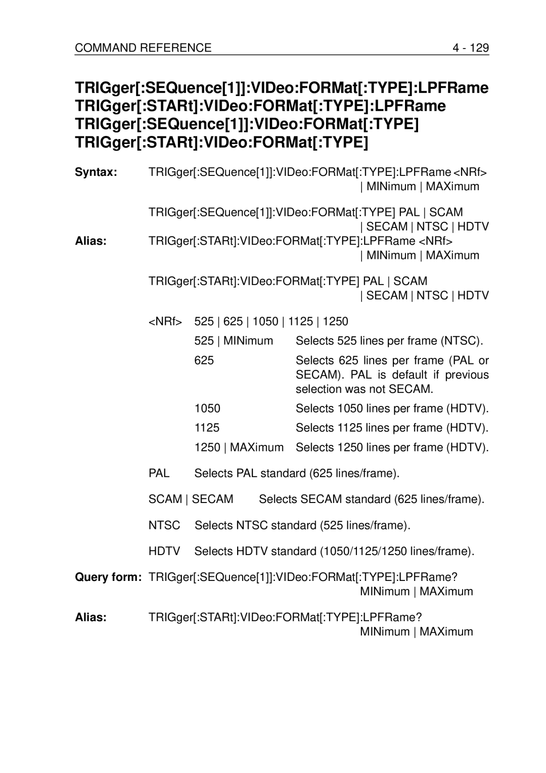 Fluke PM-3384B, PM-3380B, PM-3390B, PM-3370B, PM-3394B user manual Secam Ntsc Hdtv, Scam Secam 