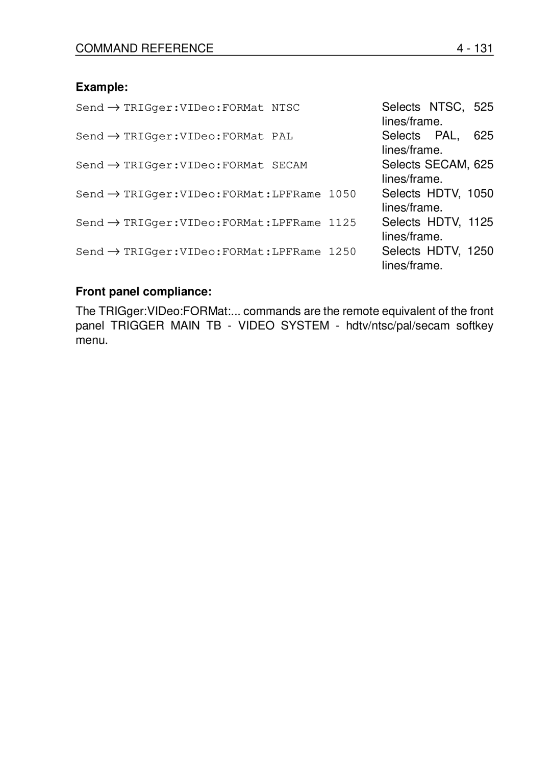 Fluke PM-3390B, PM-3380B, PM-3370B, PM-3394B, PM-3384B user manual Lines/frame Selects Secam, Lines/frame Selects Hdtv 