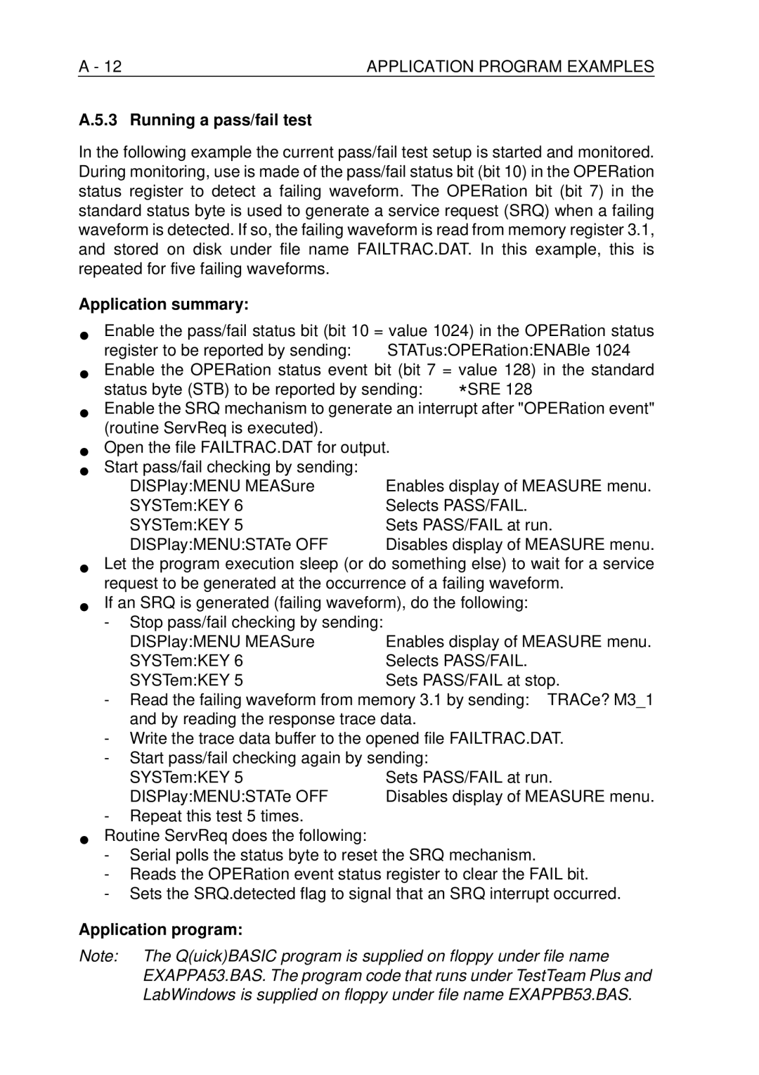 Fluke PM-3380B, PM-3390B, PM-3370B, PM-3394B, PM-3384B user manual Running a pass/fail test, DISPlayMENU MEASure 