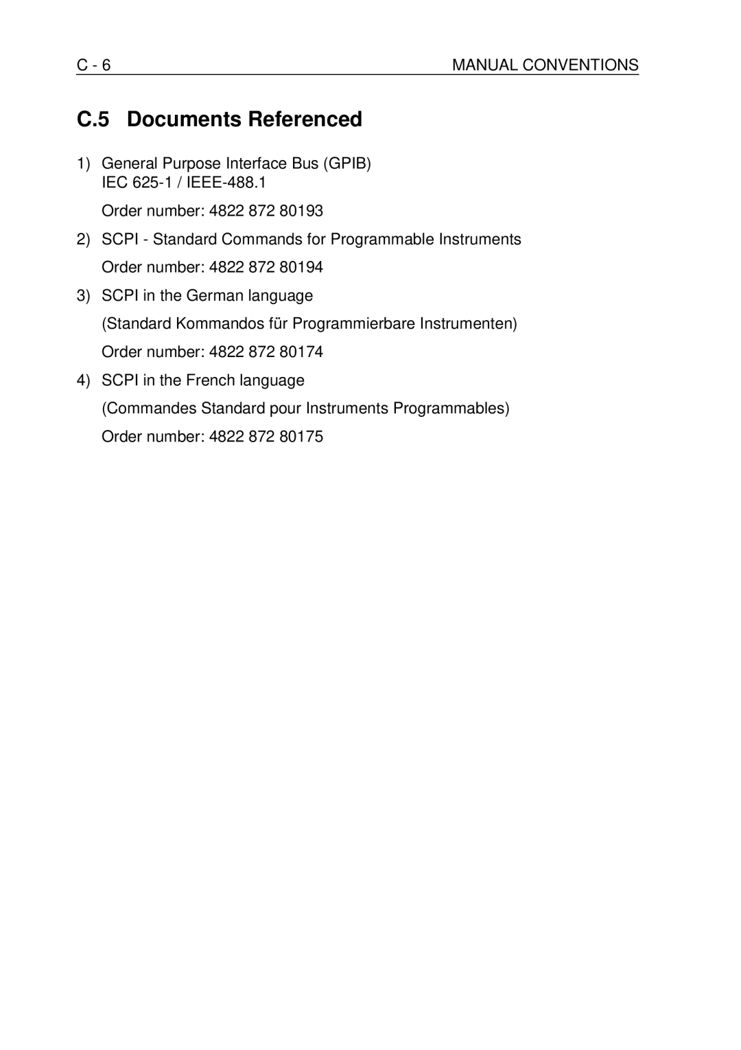 Fluke PM-3384B, PM-3380B, PM-3390B, PM-3370B, PM-3394B user manual Documents Referenced 