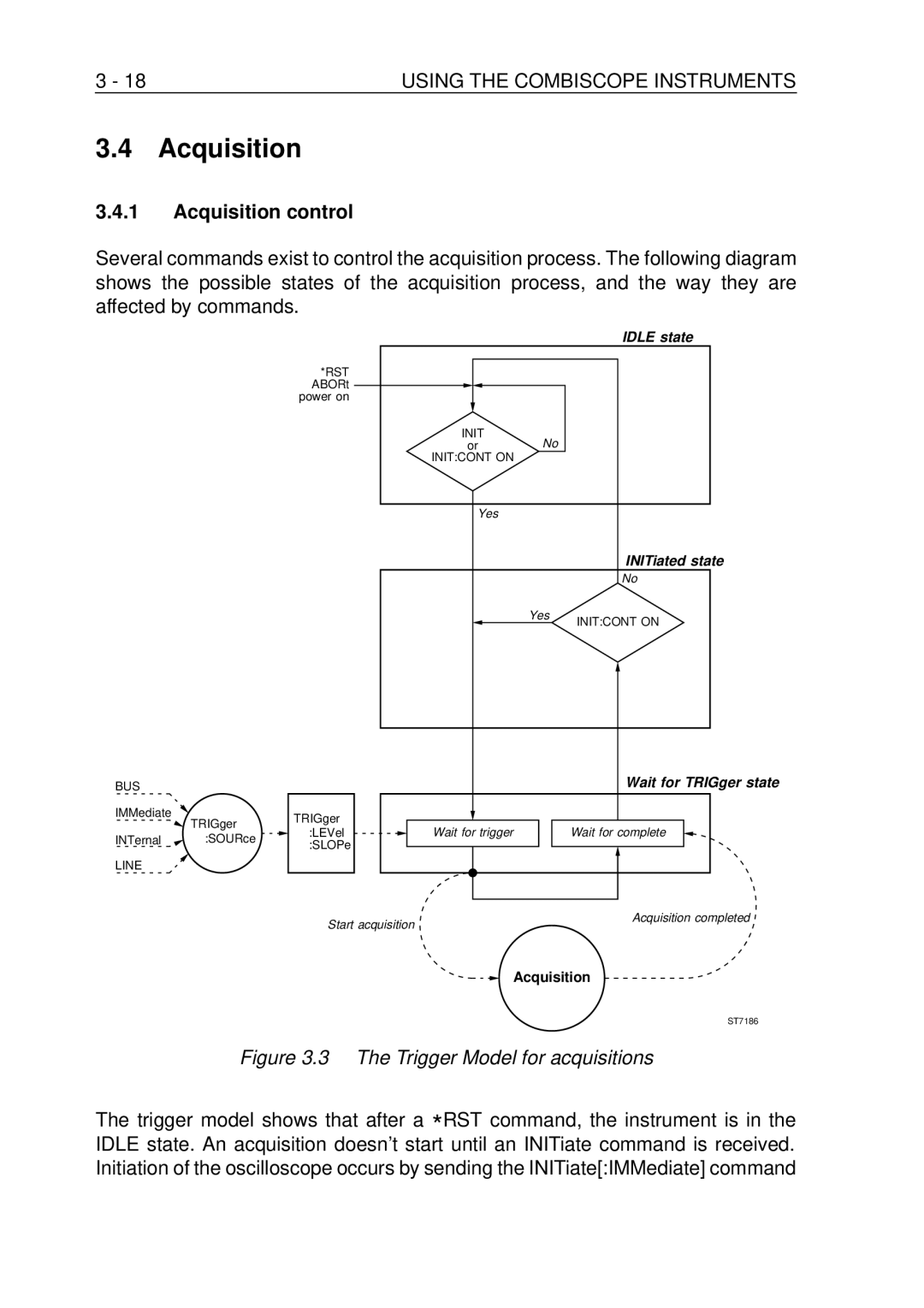 Fluke PM-3370B, PM-3380B, PM-3390B, PM-3394B, PM-3384B user manual Acquisition control 