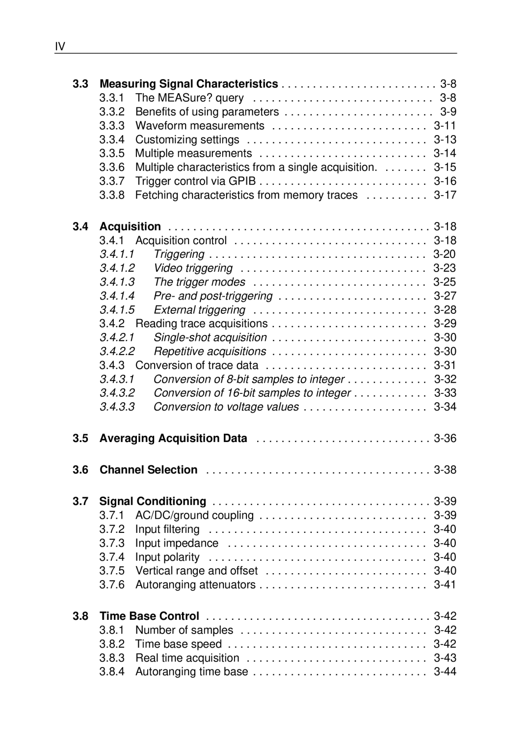 Fluke PM-3384B, PM-3380B, PM-3390B, PM-3370B, PM-3394B user manual Measuring Signal Characteristics 