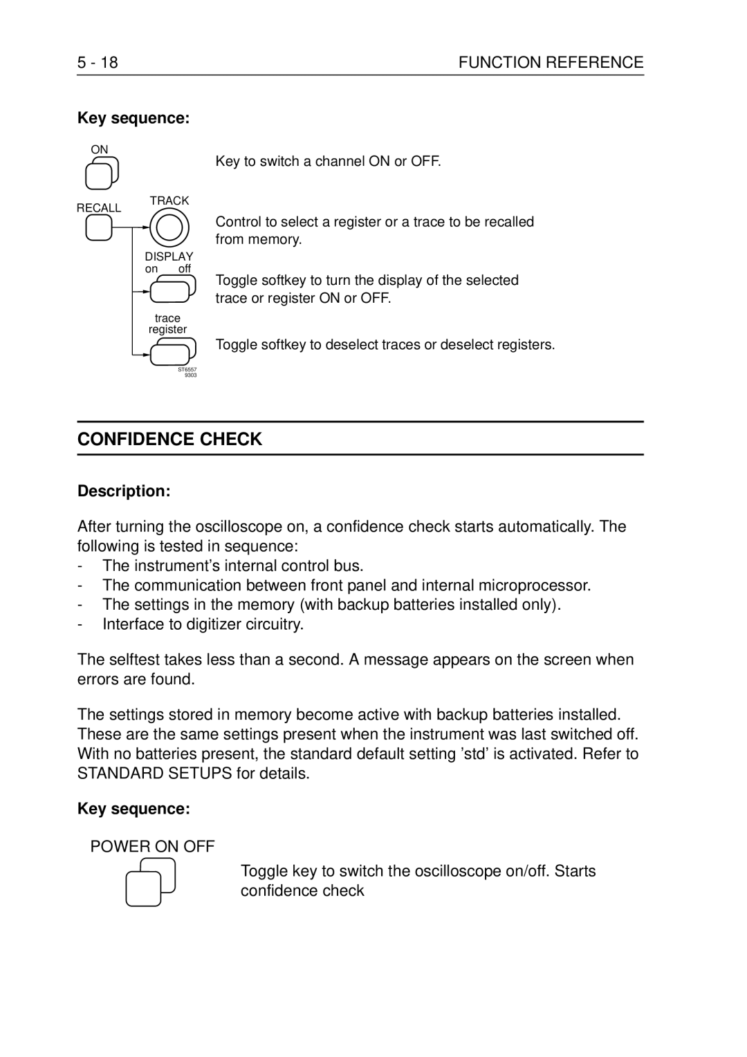 Fluke PM3370B user manual Confidence Check, Power on OFF 