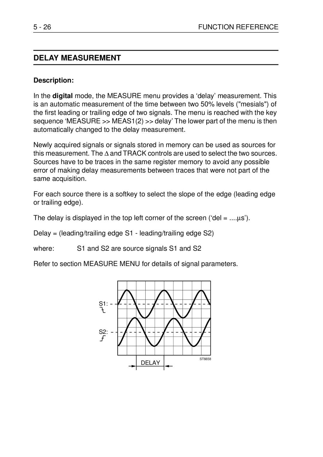 Fluke PM3370B user manual Delay Measurement 