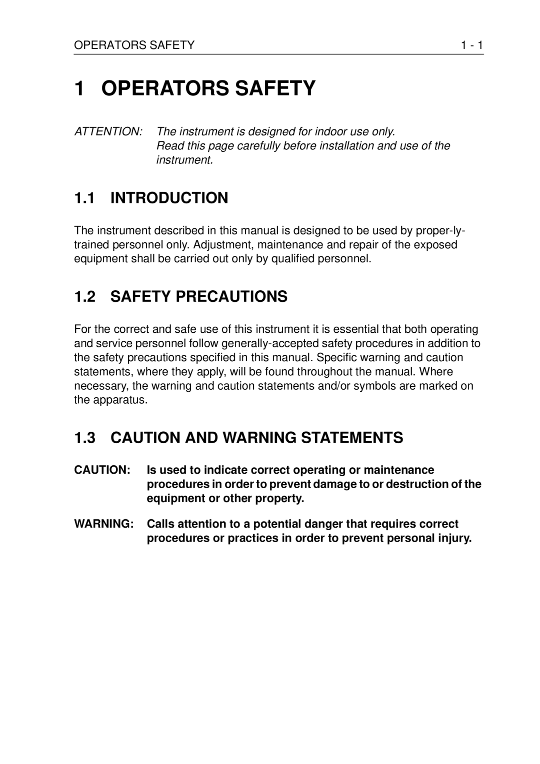 Fluke PM3370B user manual Introduction, Safety Precautions, Operators Safety 