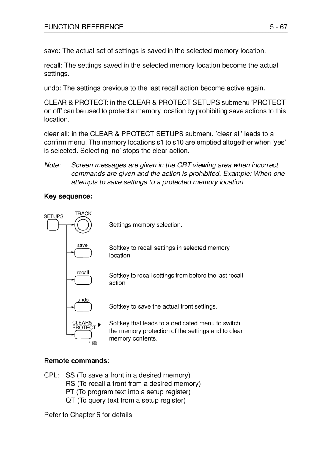 Fluke PM3370B user manual Setups Track 