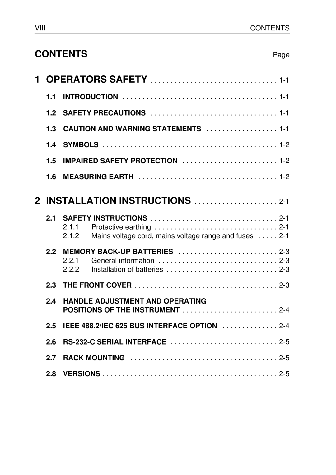 Fluke PM3370B user manual Contents 