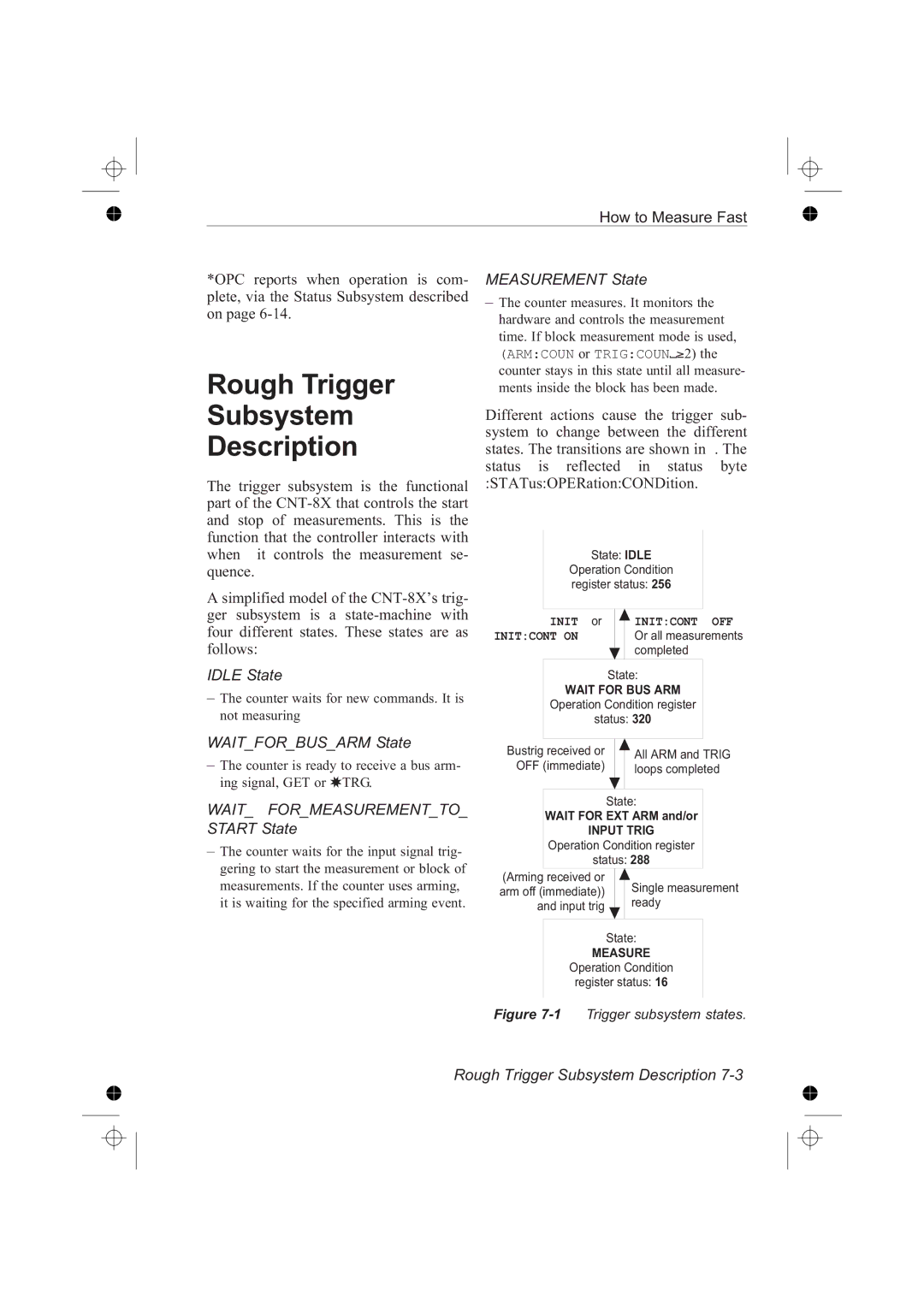 Fluke PM6681R, PM6685R manual Rough Trigger, Subsystem, Description 