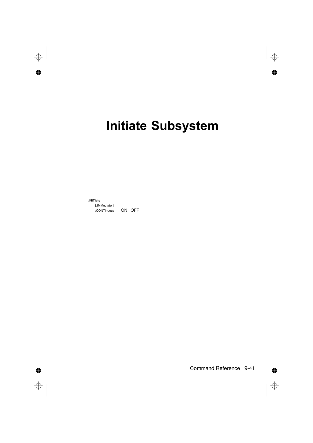 Fluke PM6681R, PM6685R manual Initiate Subsystem 