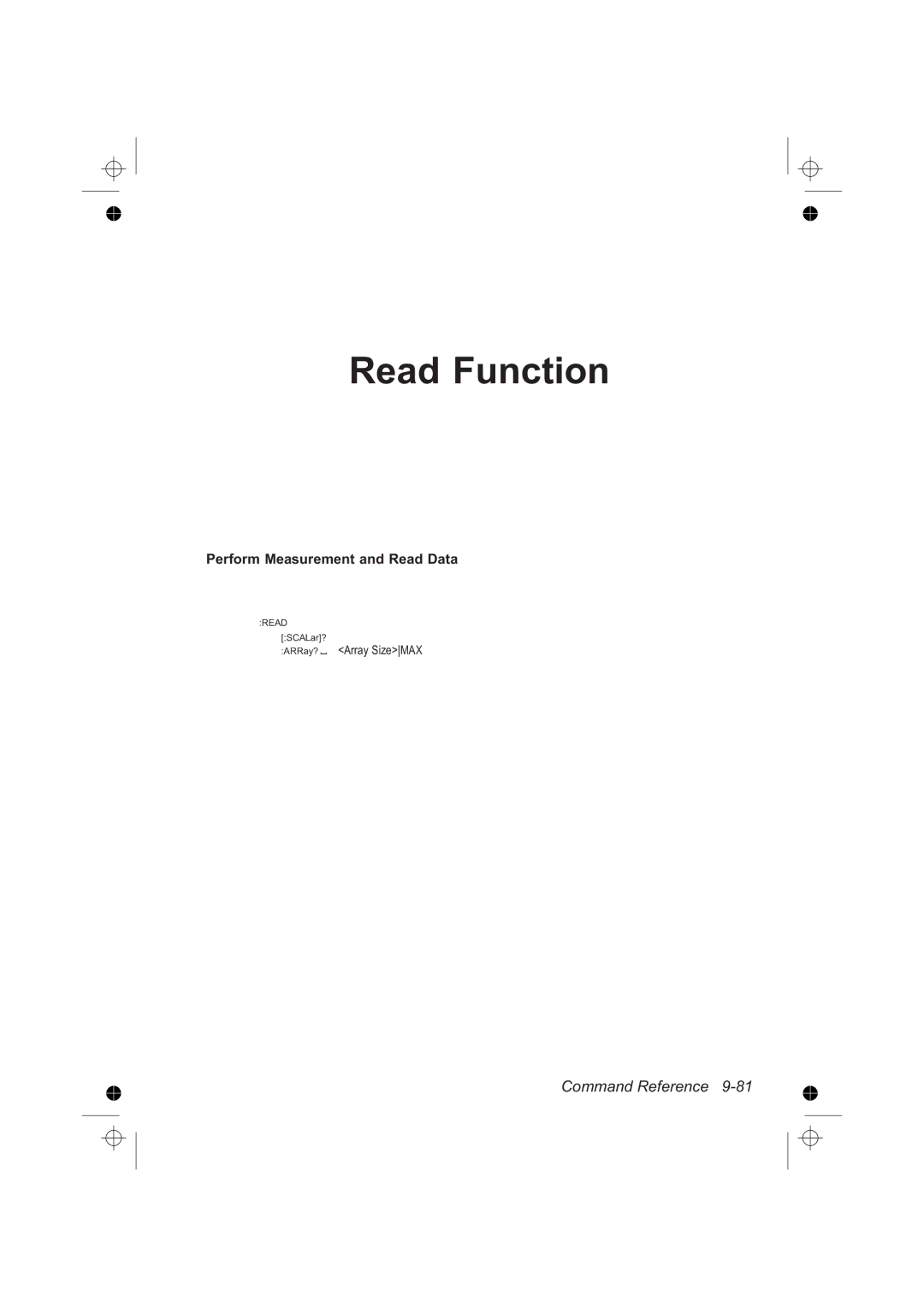 Fluke PM6681R, PM6685R manual Read Function, Perform Measurement and Read Data 