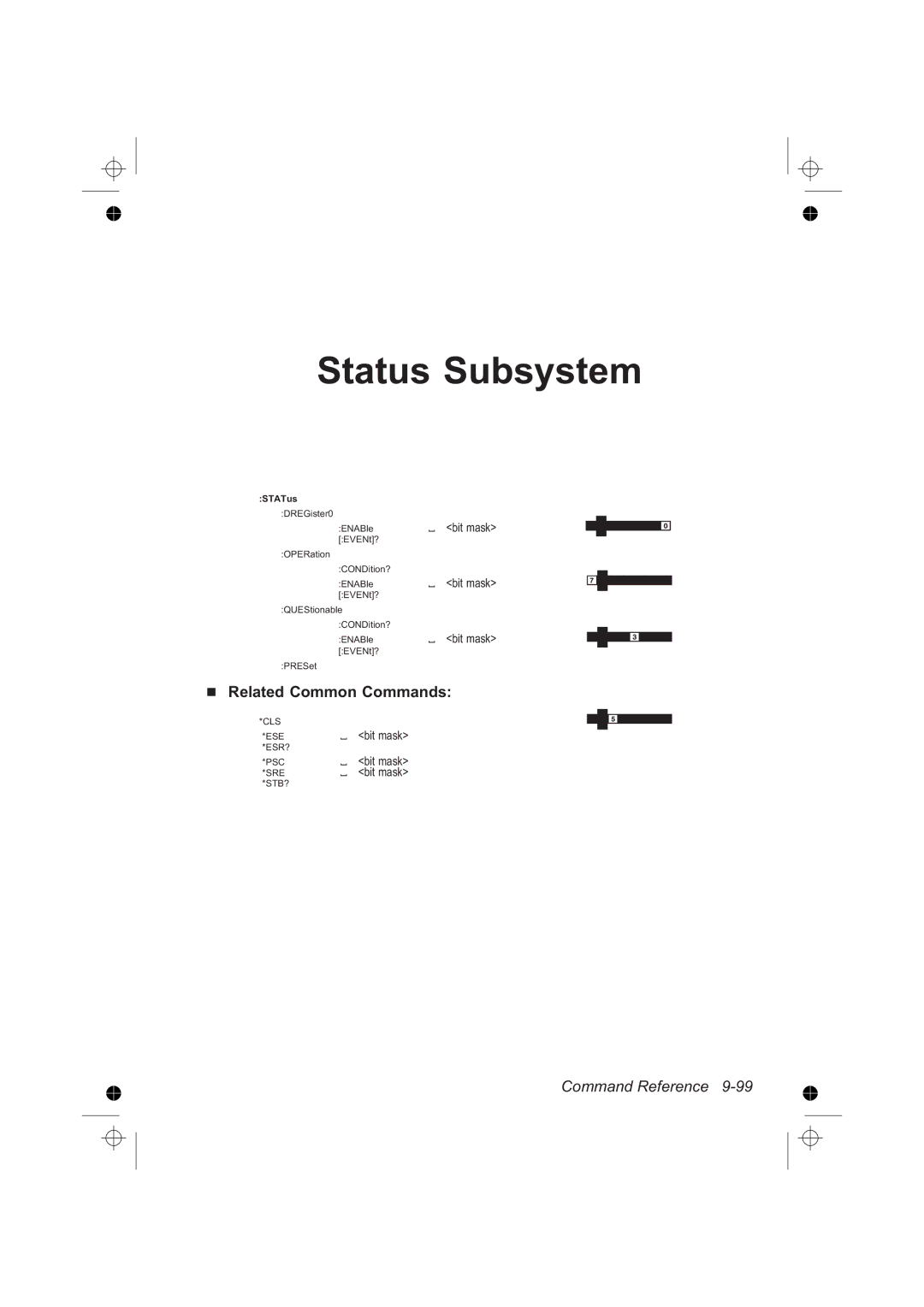 Fluke PM6681R, PM6685R manual Status Subsystem, Related Common Commands 