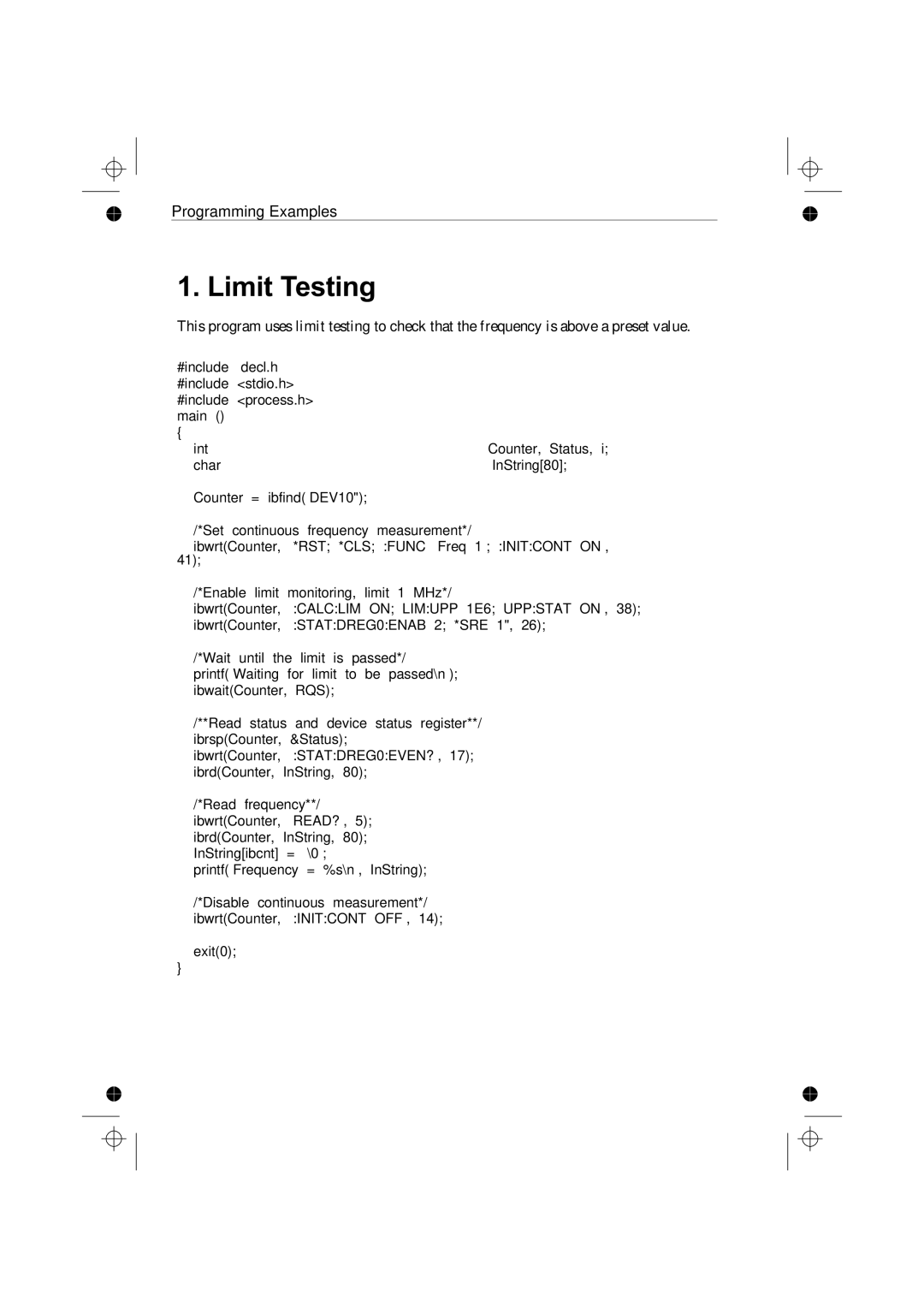 Fluke PM6685R, PM6681R manual 14 ‘C’ for National Instruments PC-IIA, Limit Testing 