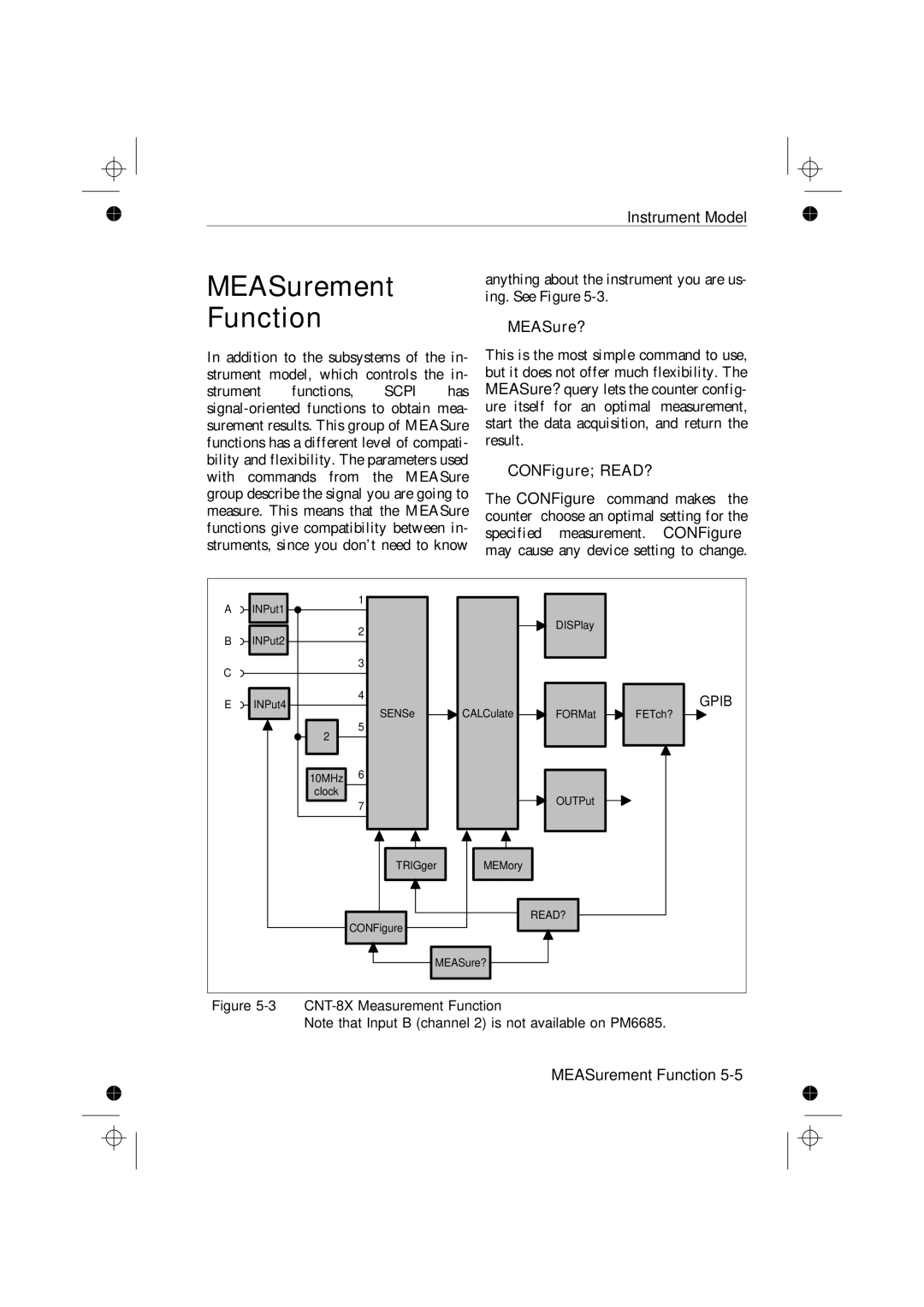 Fluke PM6681R, PM6685R manual MEASurement Function, MEASure?, CONFigure READ? 