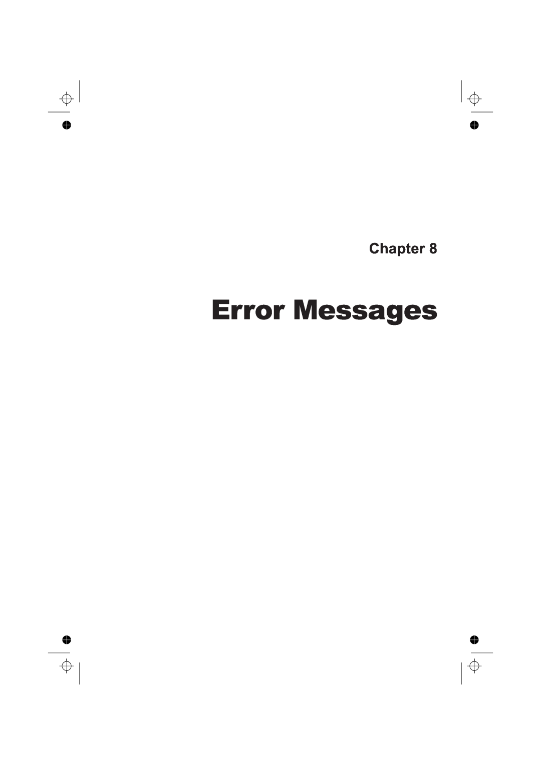Fluke PM6681R, PM6685R manual Error Messages, Chapter 