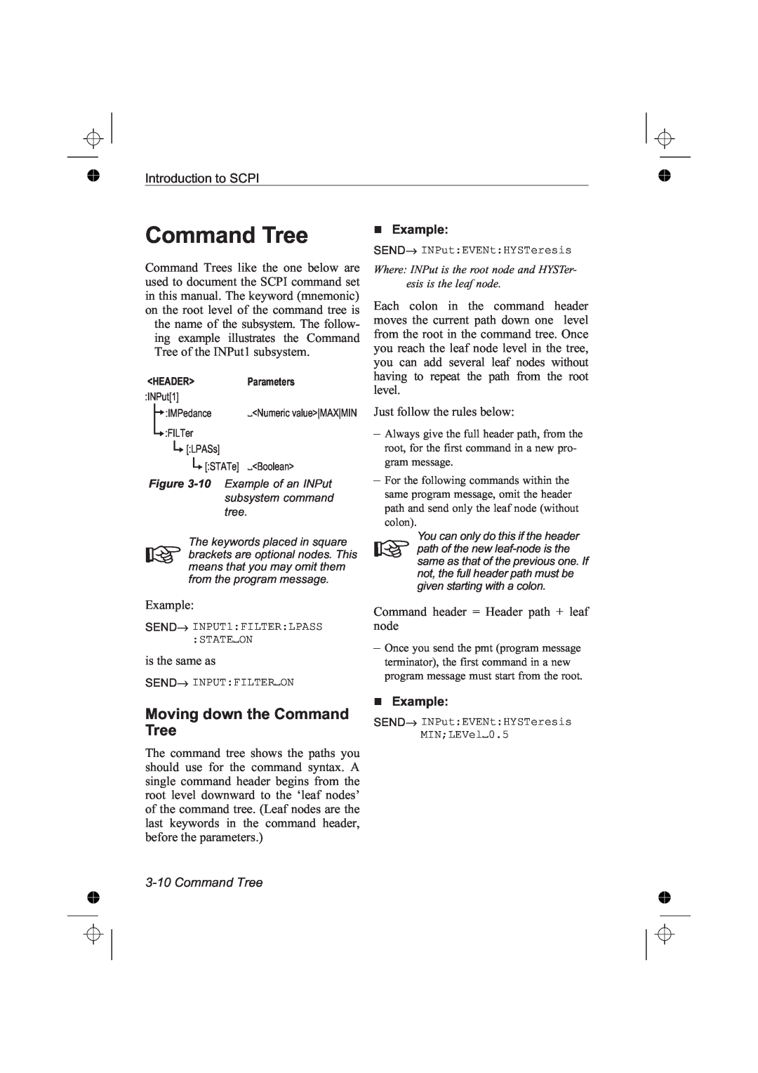 Fluke PM6685R, PM6681R manual Moving down the Command Tree, Example 