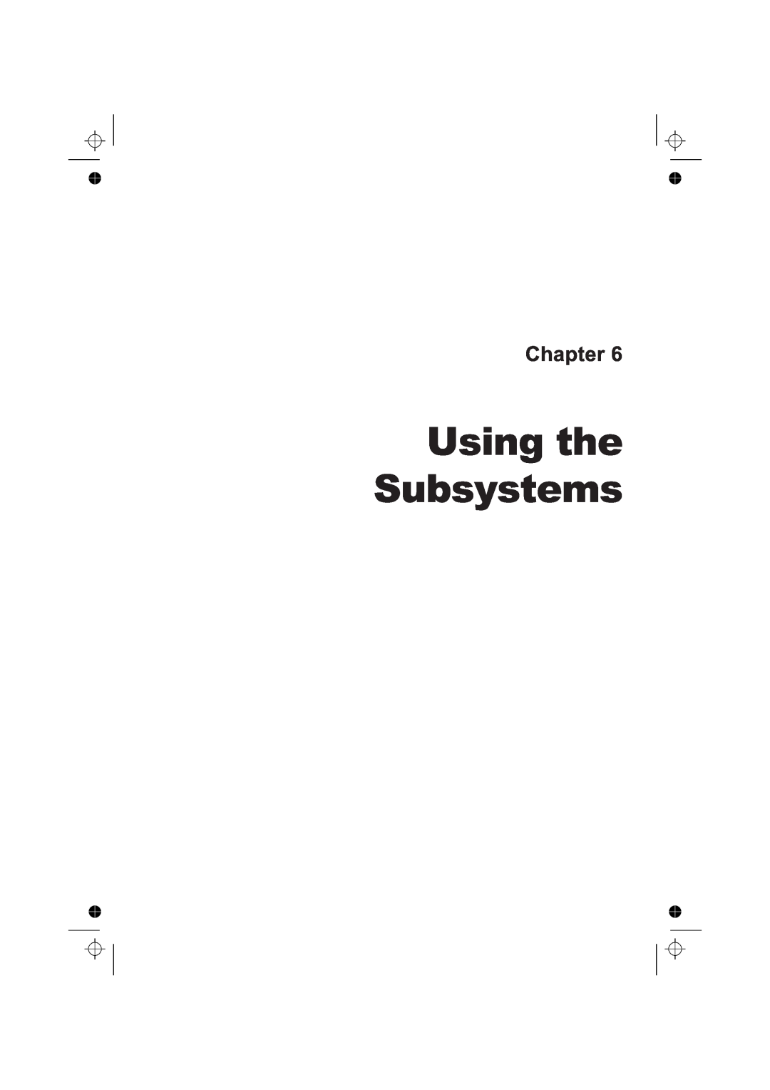 Fluke PM6681R, PM6685R manual Using the Subsystems, Chapter 