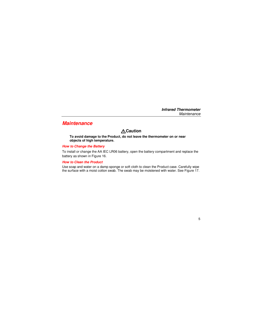 Fluke PN 4060712 specifications Maintenance, WCaution 