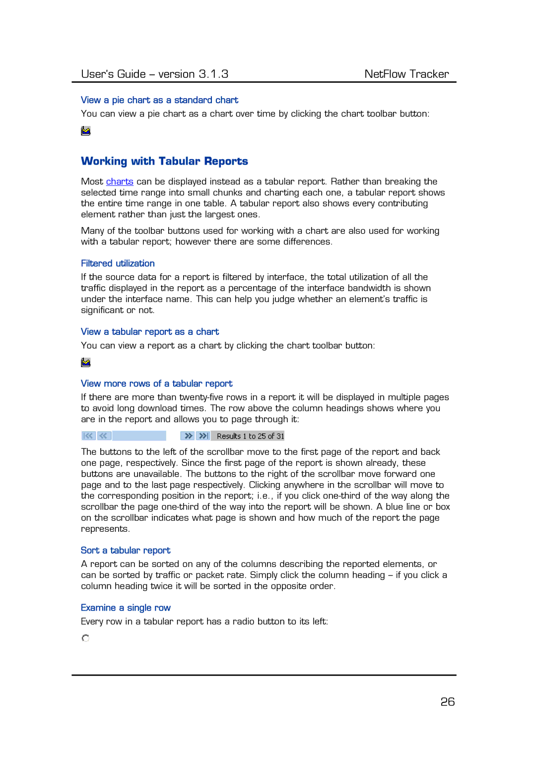 Fluke Recording Equipment manual Working with Tabular Reports 