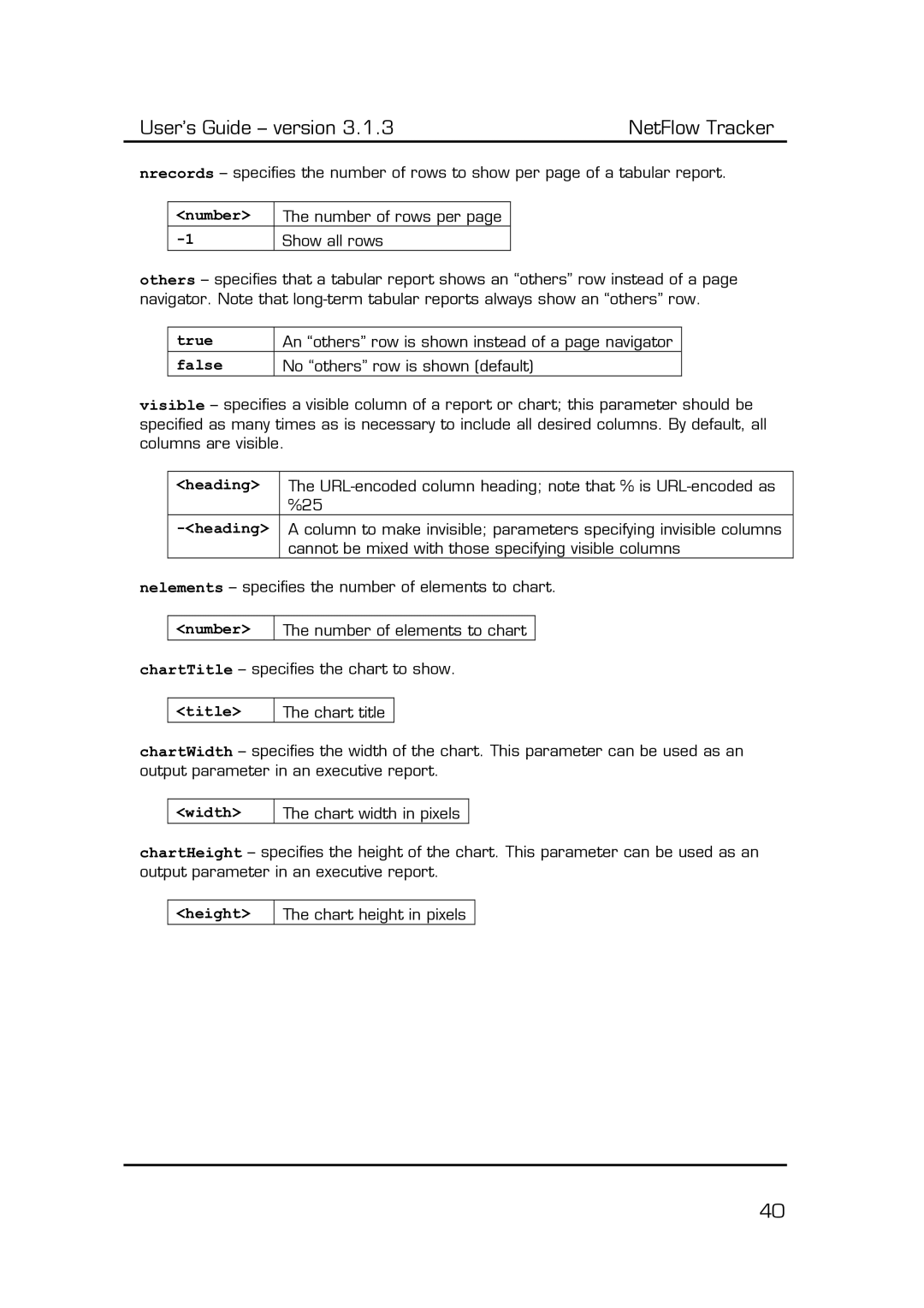 Fluke Recording Equipment manual Number, True, False, Heading, Title, Width, Height 