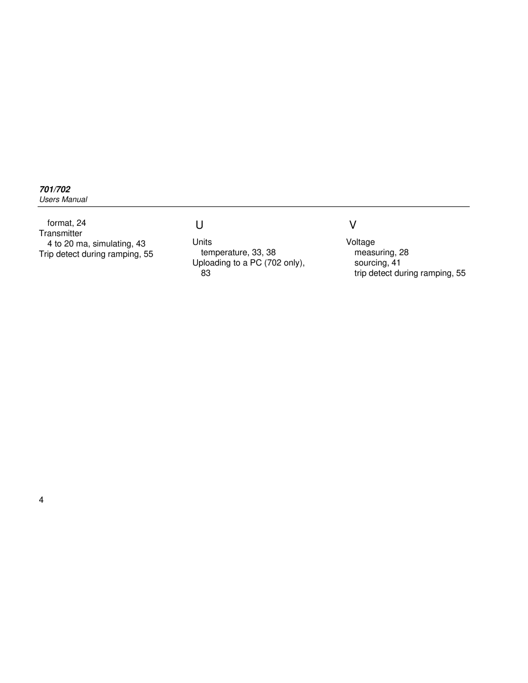 Fluke Rev. 4 user manual 