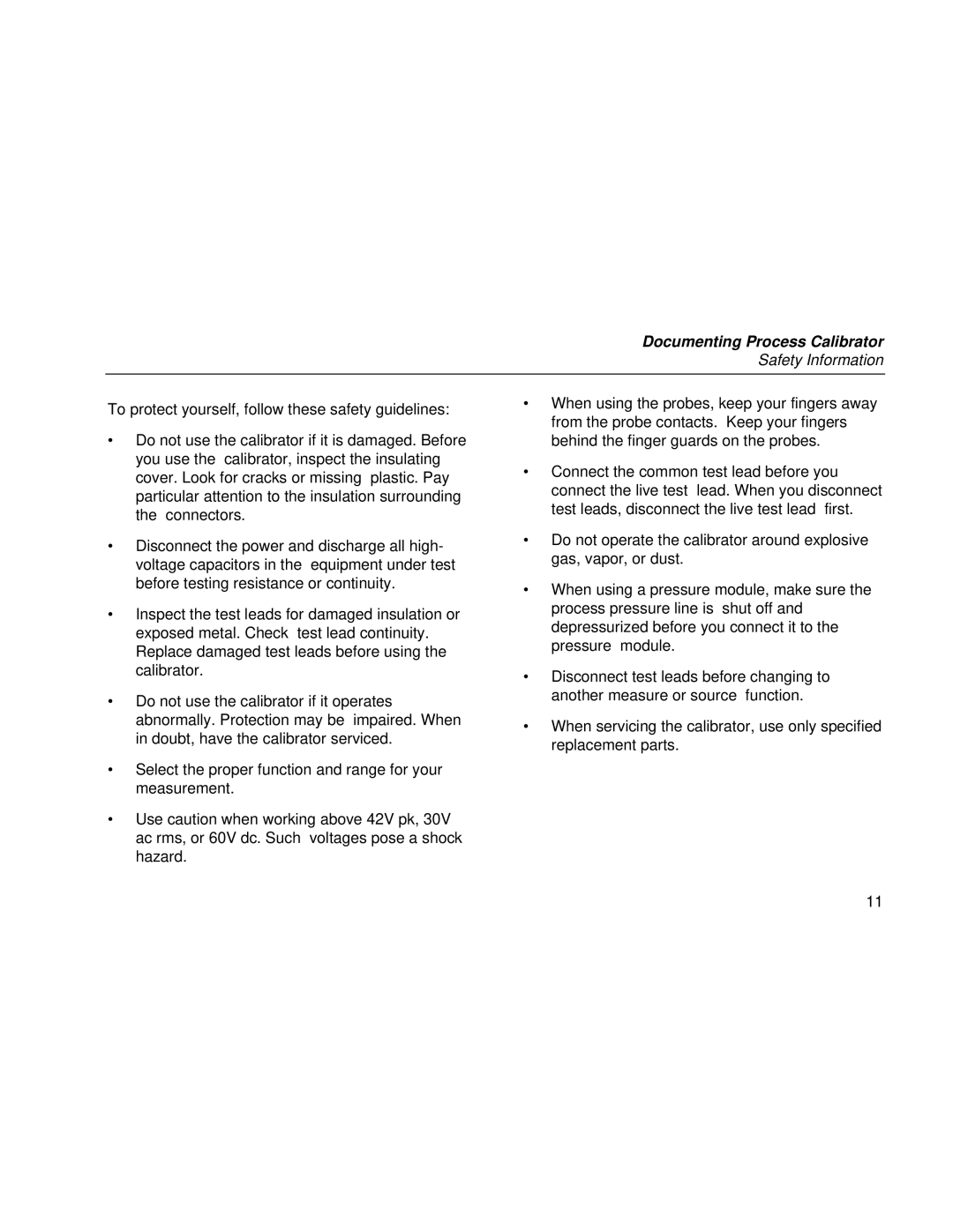 Fluke Rev. 4 user manual Safety Information 