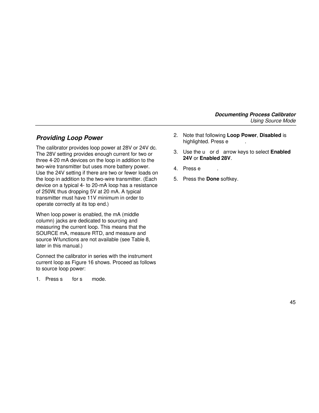 Fluke Rev. 4 user manual Providing Loop Power 