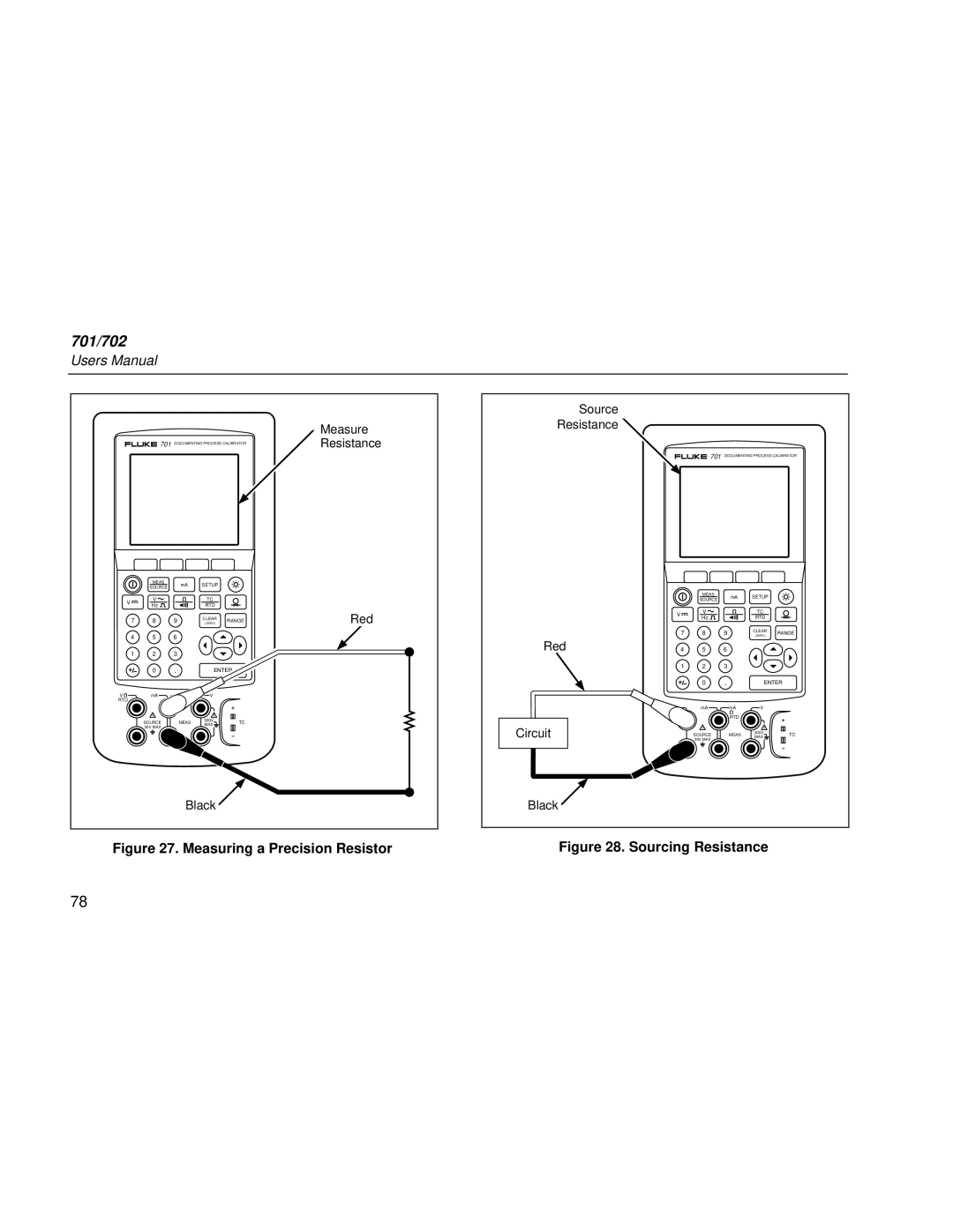 Fluke Rev. 4 user manual Measuring a Precision Resistor 