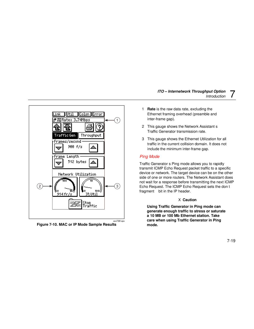 Fluke Series II user manual Ping Mode, MAC or IP Mode Sample Results 