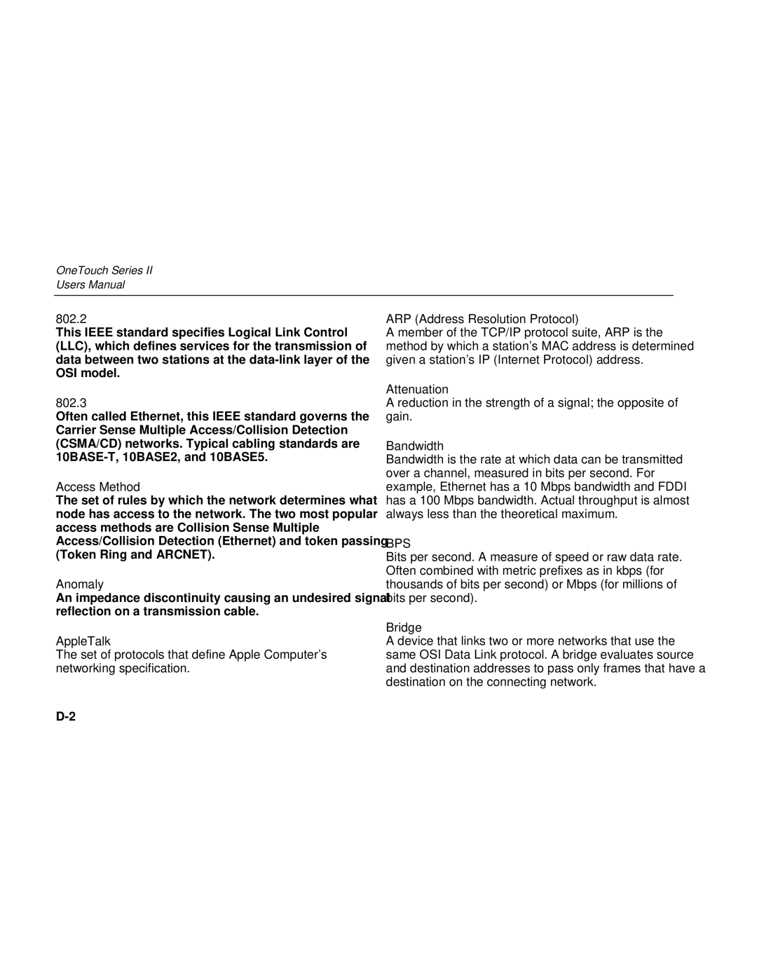 Fluke Series II user manual Bps 