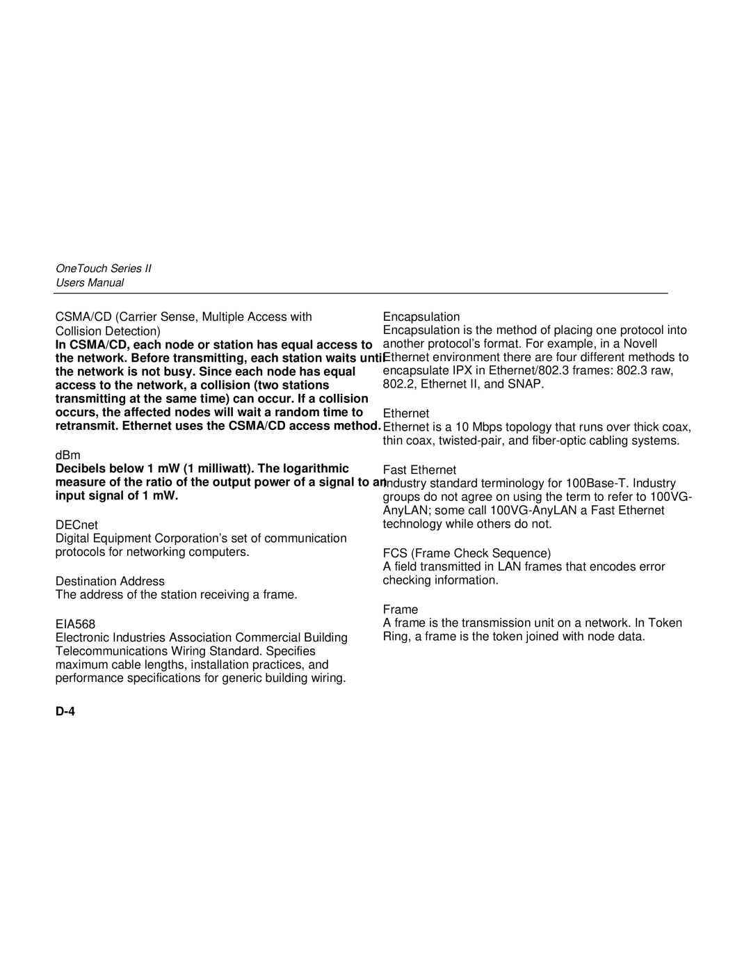 Fluke Series II user manual DECnet 