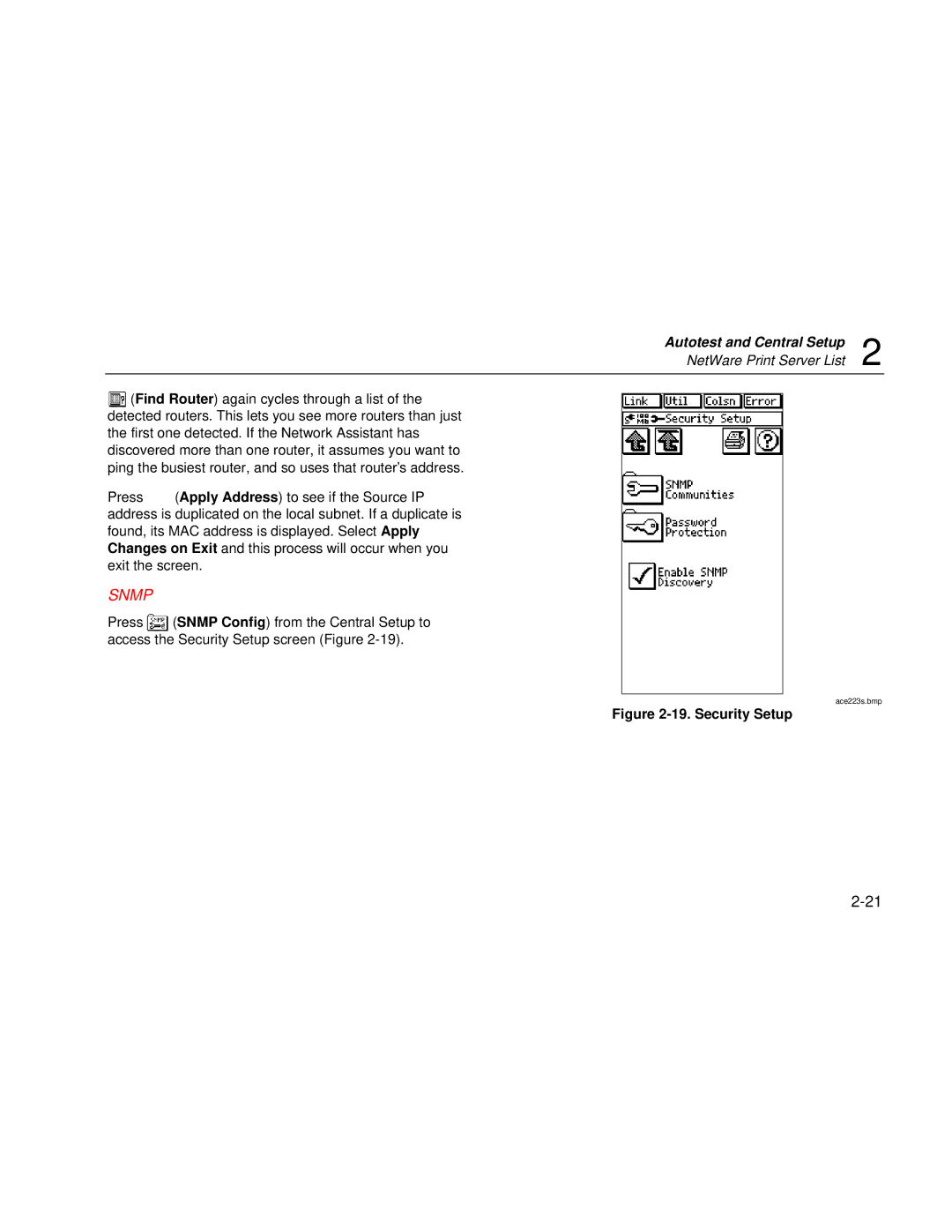 Fluke Series II user manual Snmp 