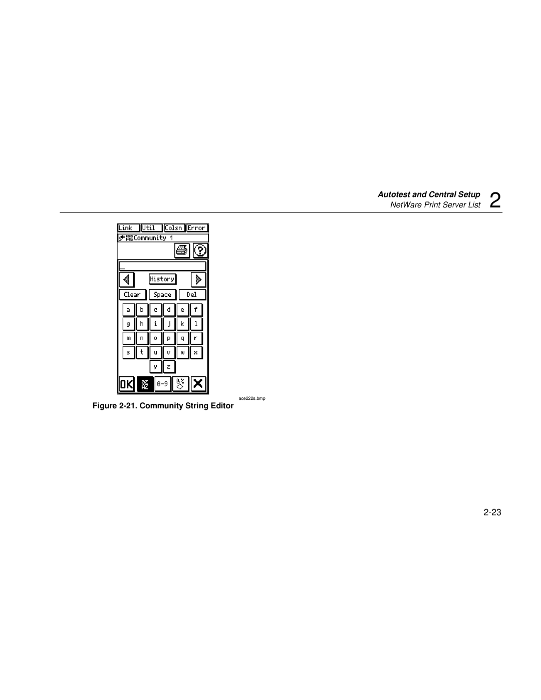 Fluke Series II user manual Community String Editor 