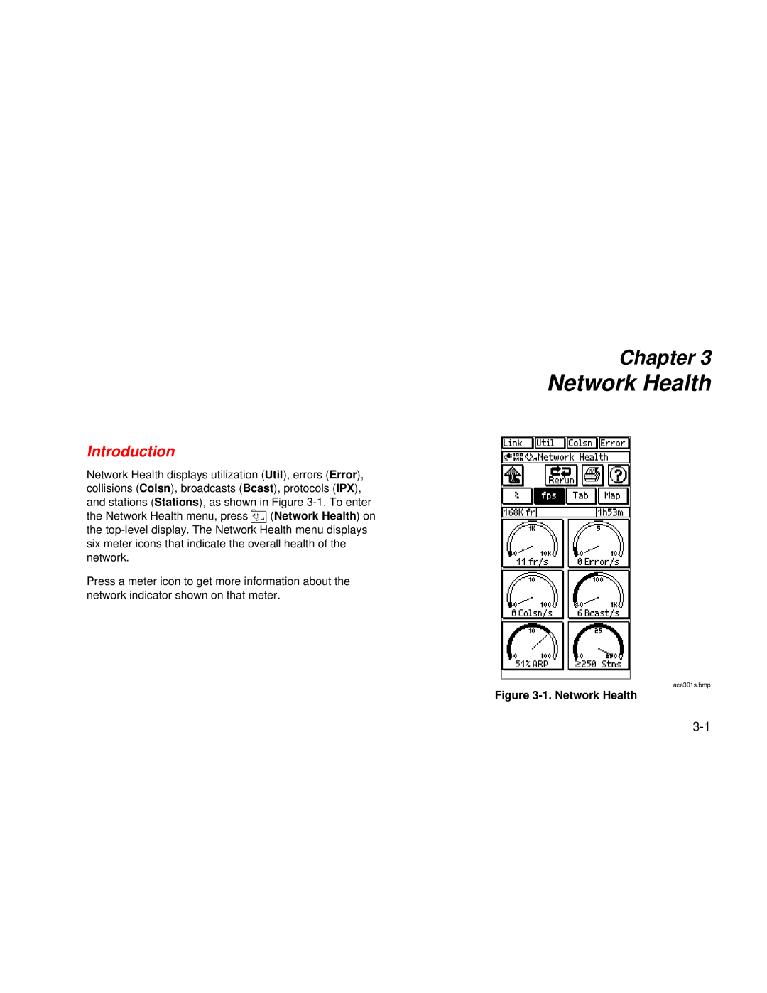 Fluke Series II user manual Network Health 