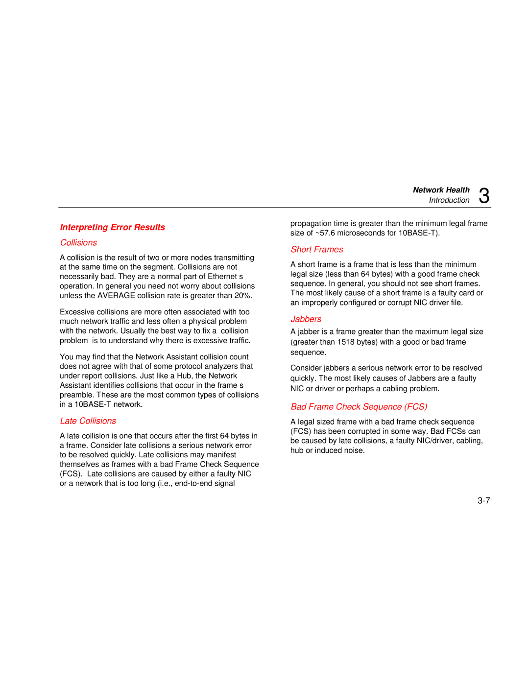 Fluke Series II user manual Interpreting Error Results 