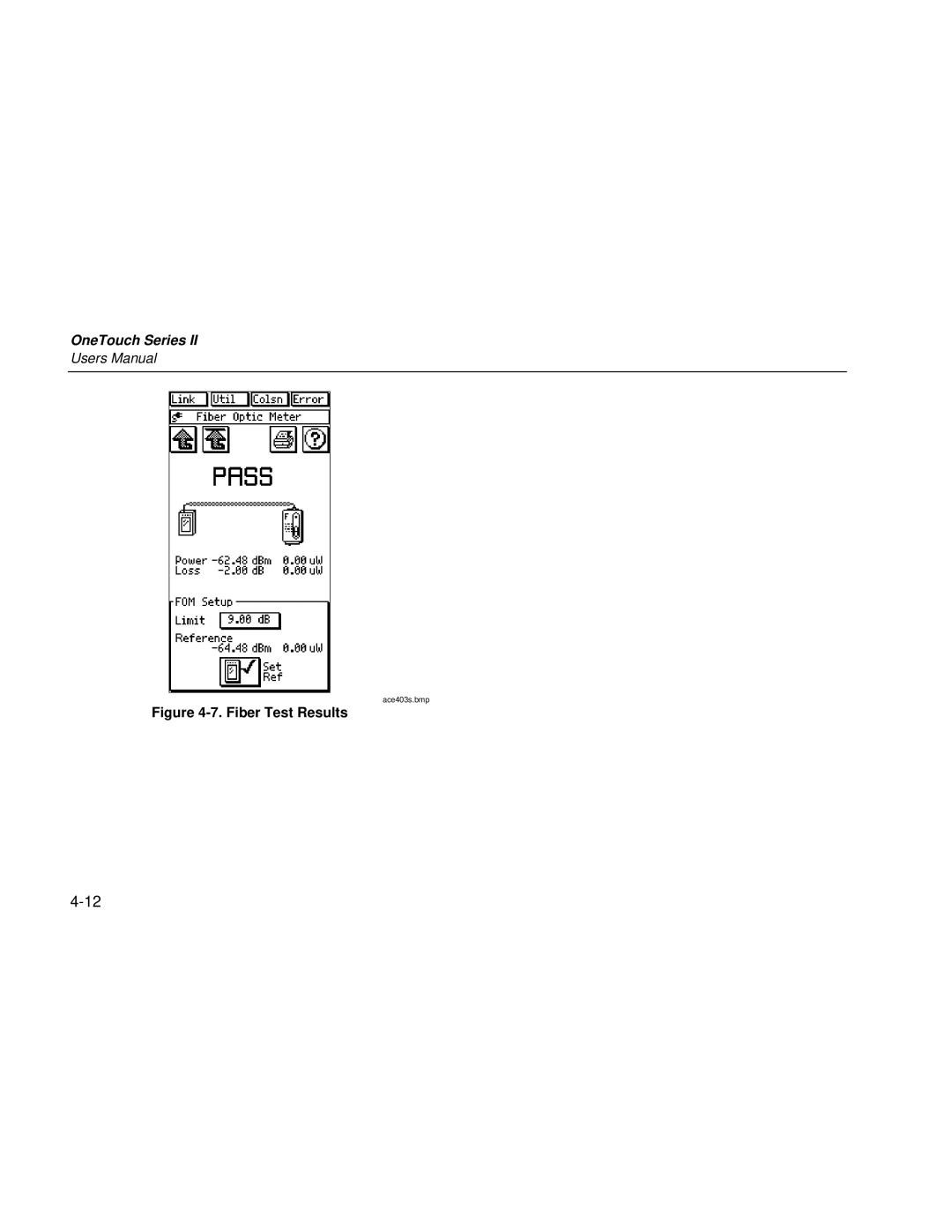 Fluke Series II user manual Fiber Test Results 