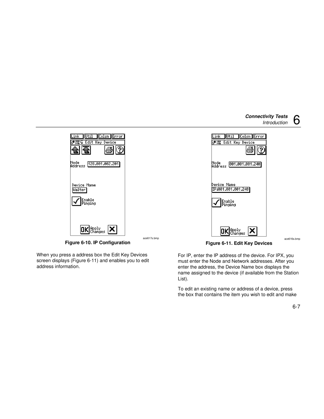 Fluke Series II user manual IP Configuration 