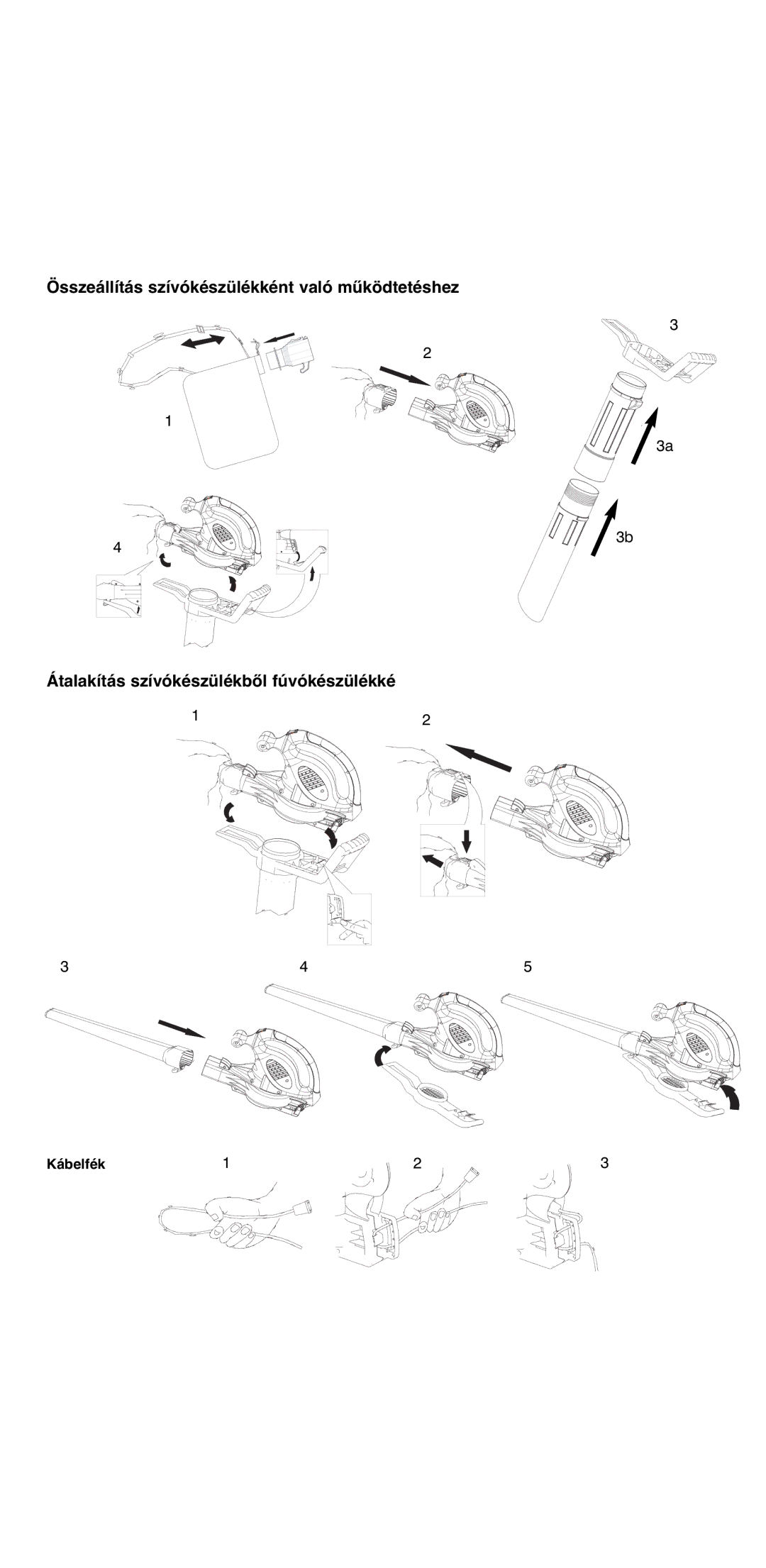 Flymo 2000 instruction manual Kábelfék 