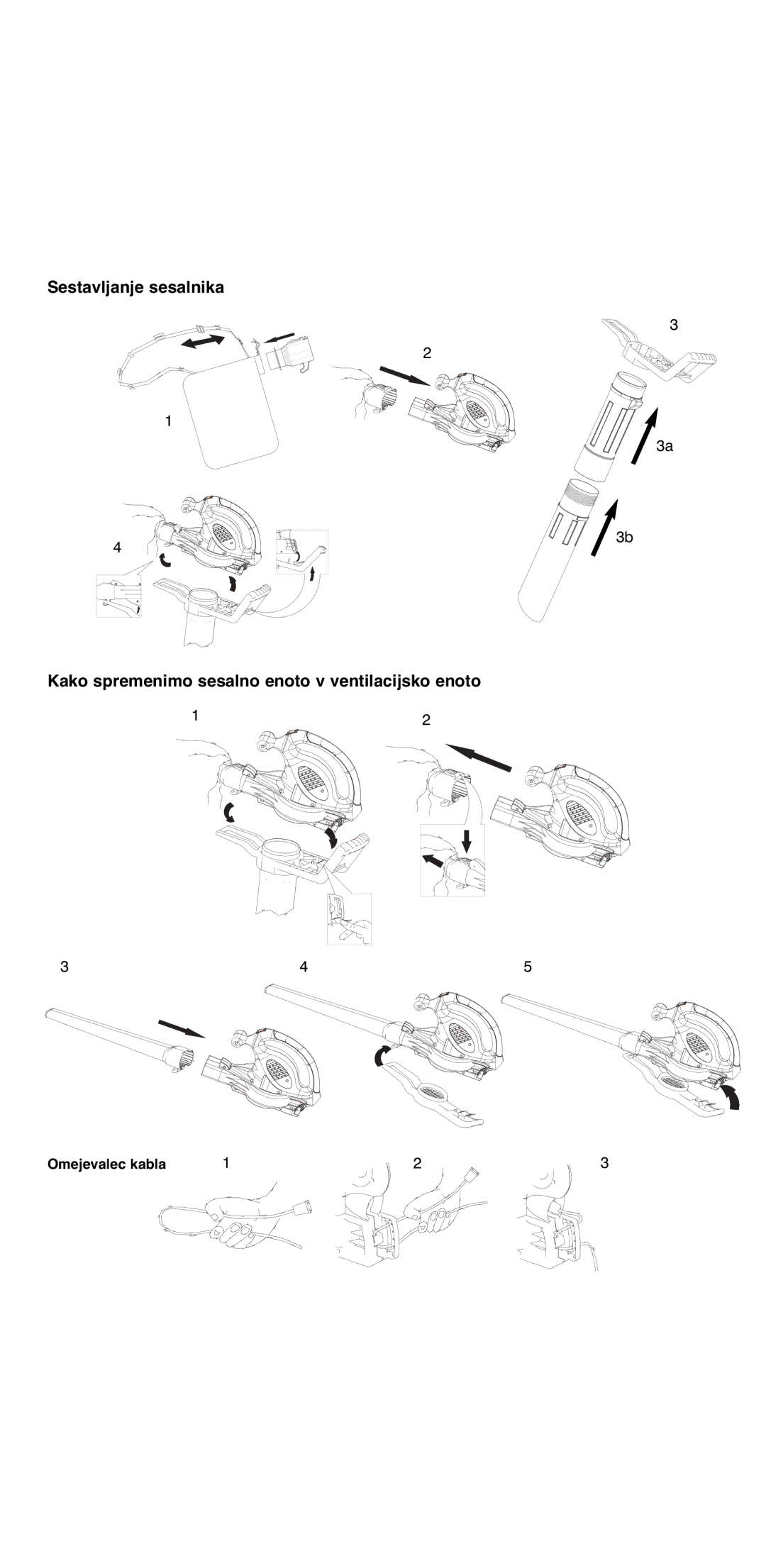 Flymo 2000 instruction manual Omejevalec kabla 