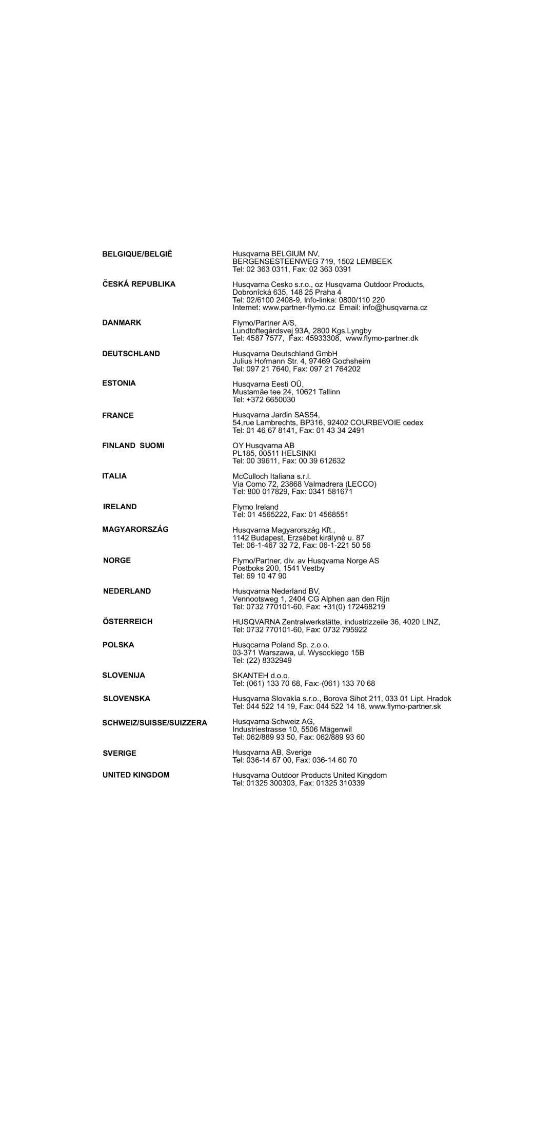 Flymo 2000 instruction manual Danmark 