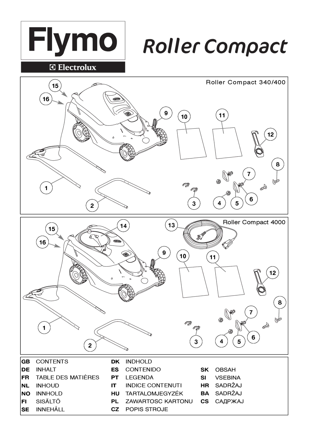 Flymo manual Roller Compact 340/400 