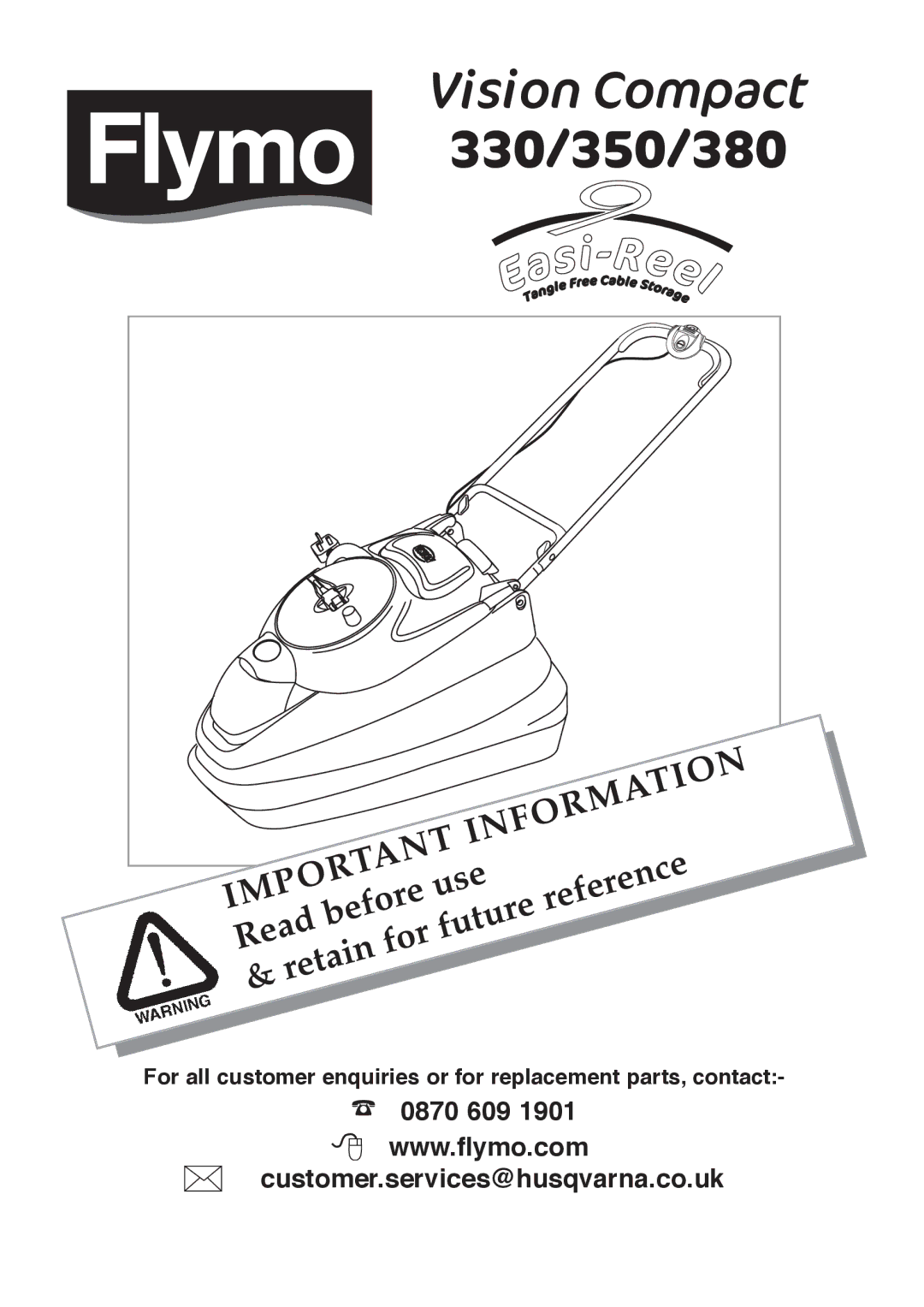 Flymo 380 manual Information 