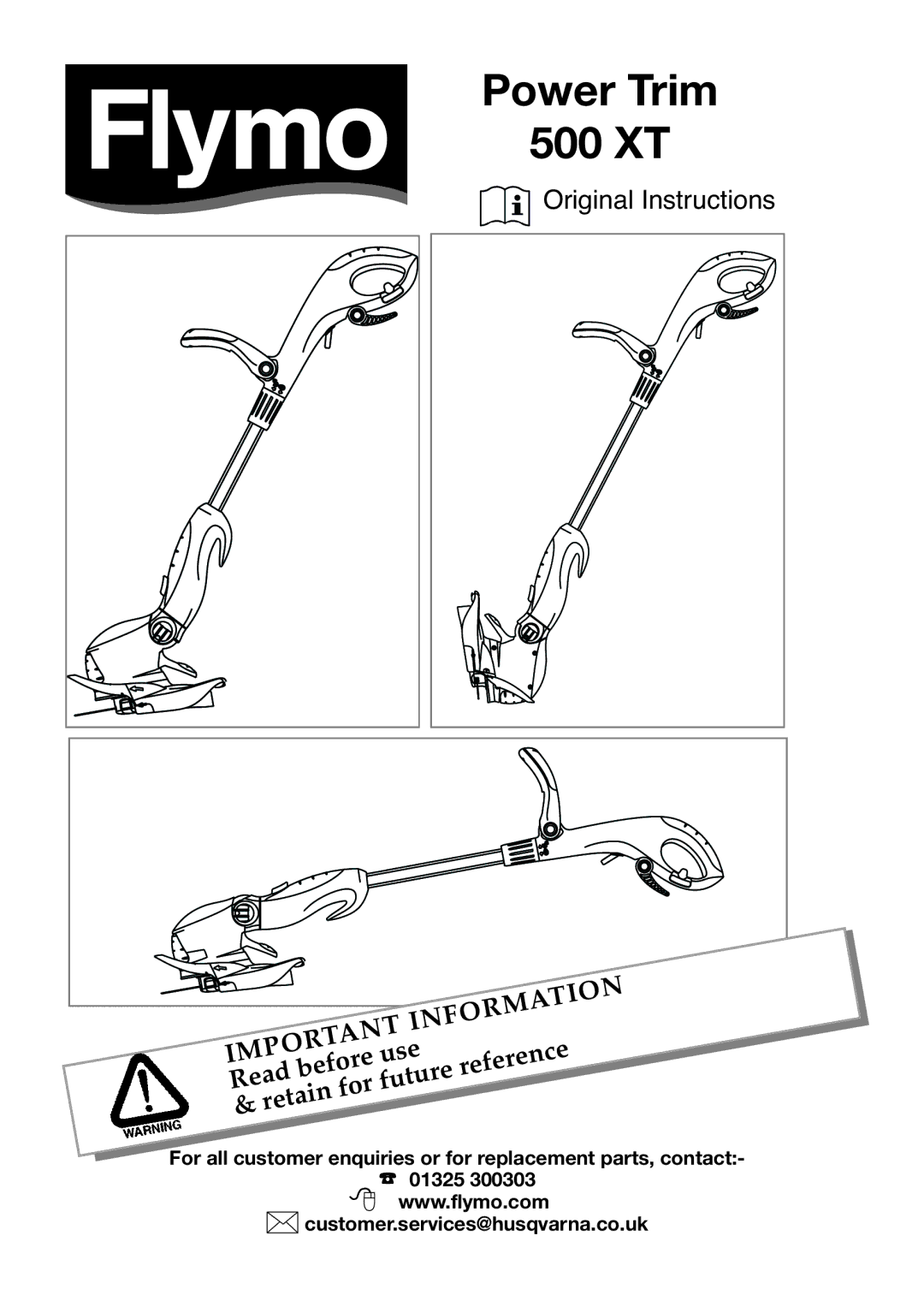 Flymo manual Power Trim 500 XT 