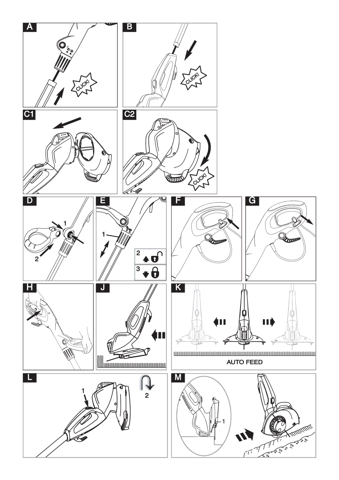 Flymo 600 HD manual Auto Feed 