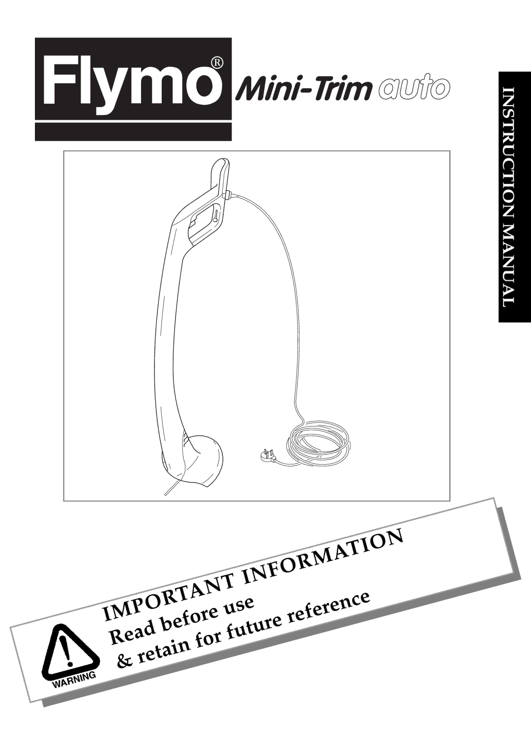 Flymo Auto instruction manual Information 