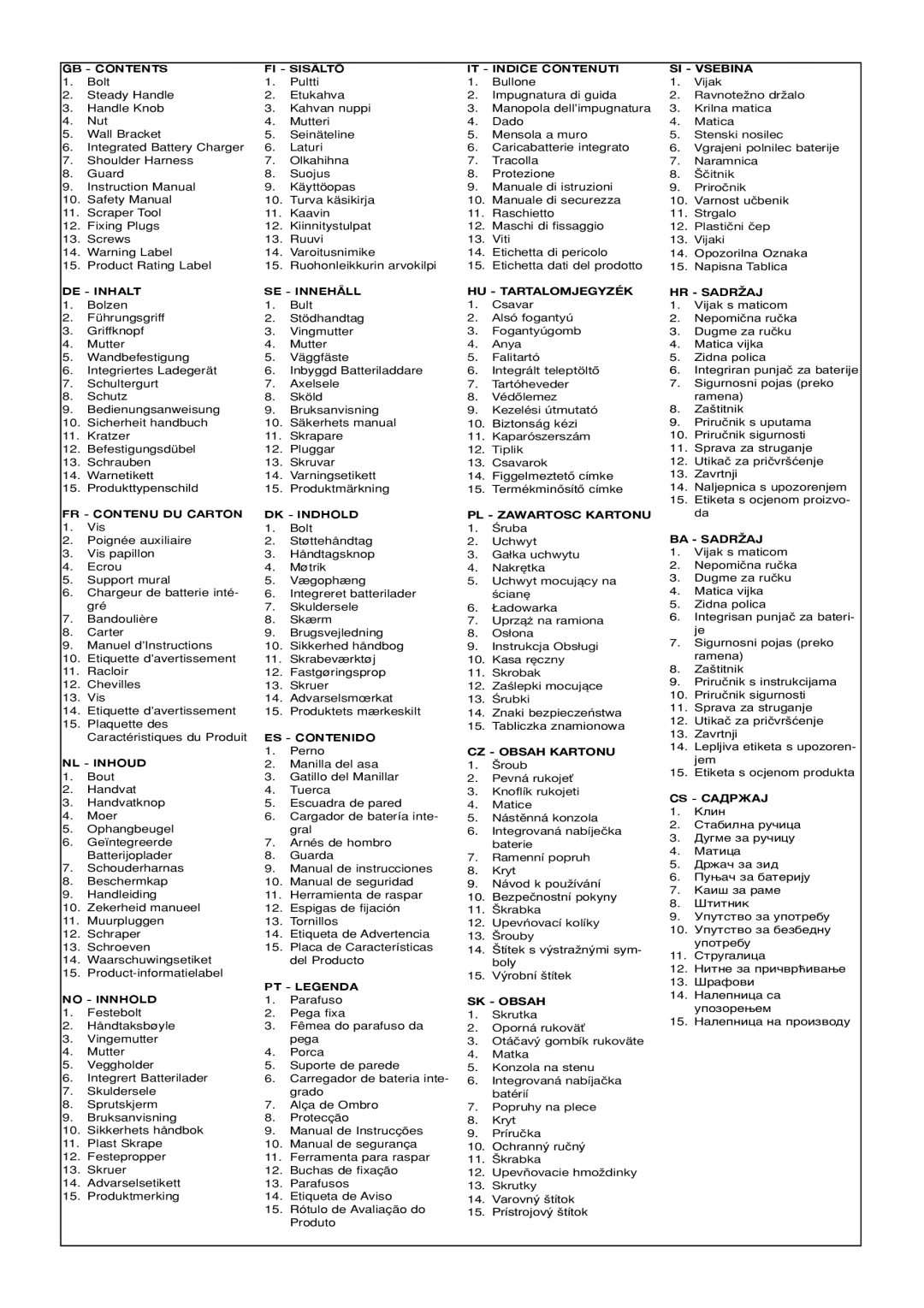 Flymo CT250X manual GB Contents 