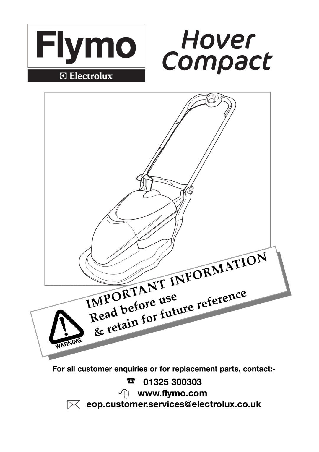 Flymo Hover Compact manual Information 