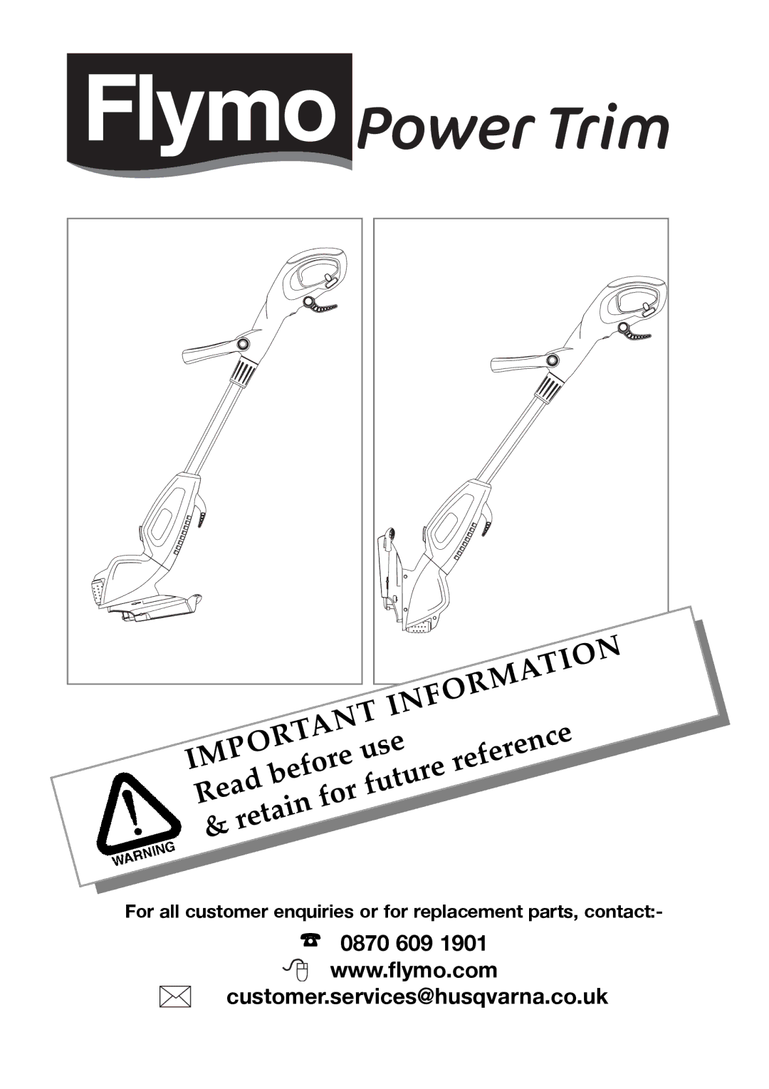 Flymo Lawn Trimmer manual Information 