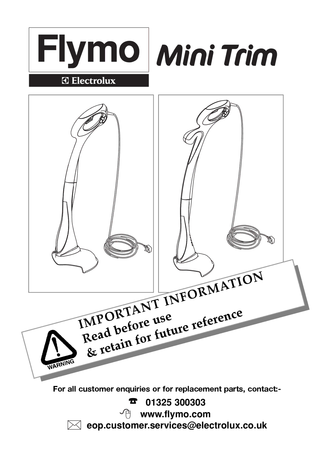 Flymo Mini Trim manual Information 