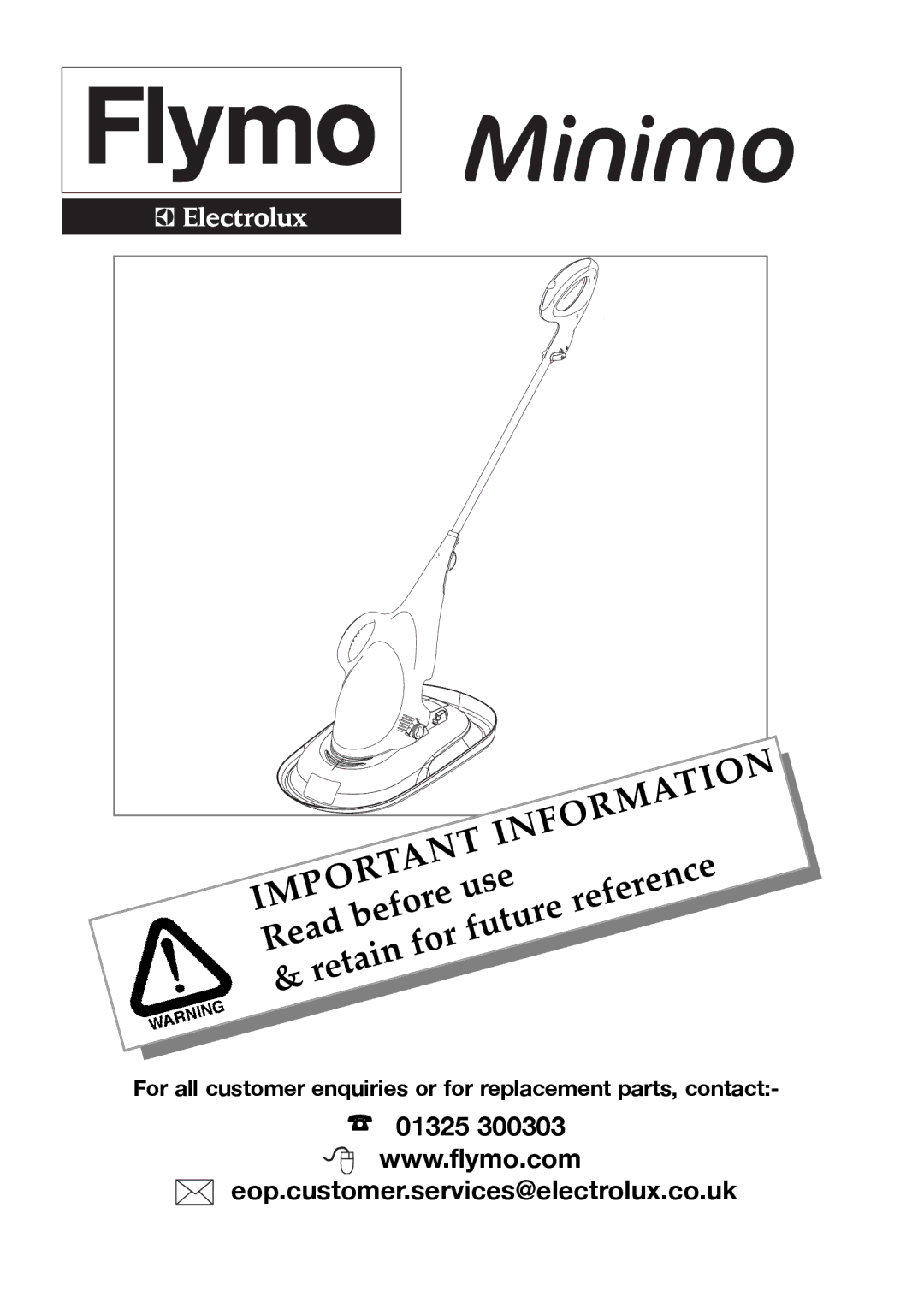 Flymo Minimo manual Information 